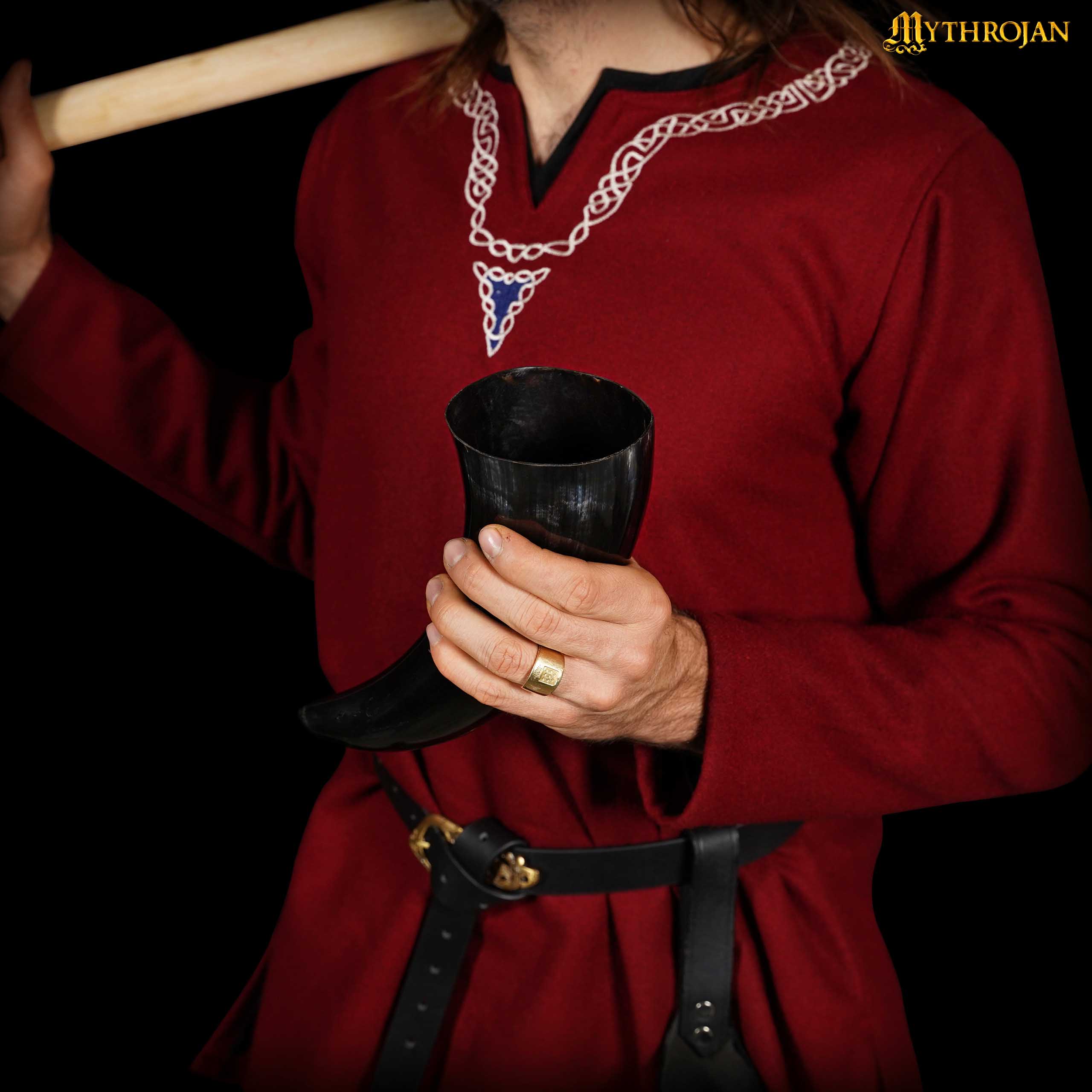 Imagen única de: Mythrojan 400 Ml Vikingo Beber Cuerno Vikingo Vino/taza de Cabeza
