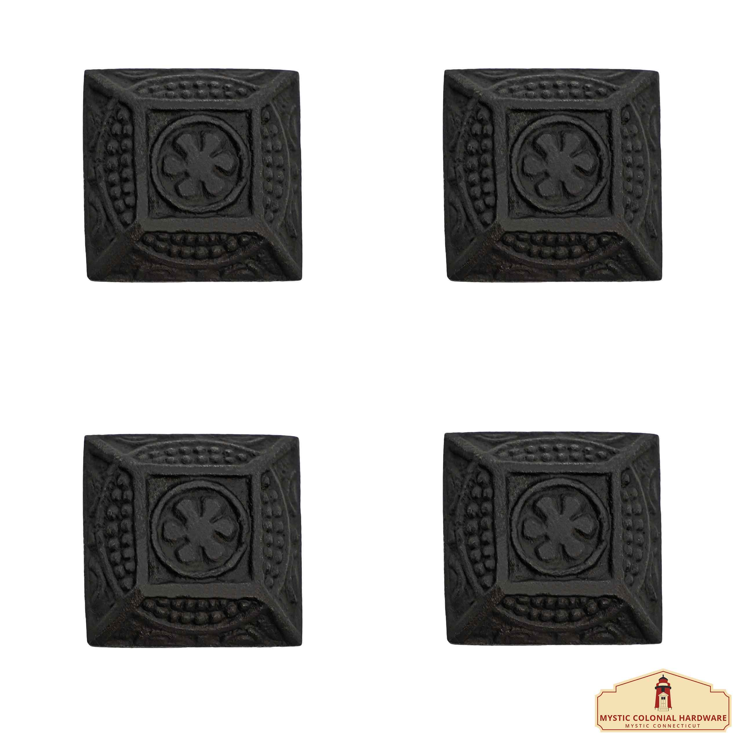 Imagen única de: Tirador de Pomo de Armario de Hierro Forjado a Mano - Lote de 4