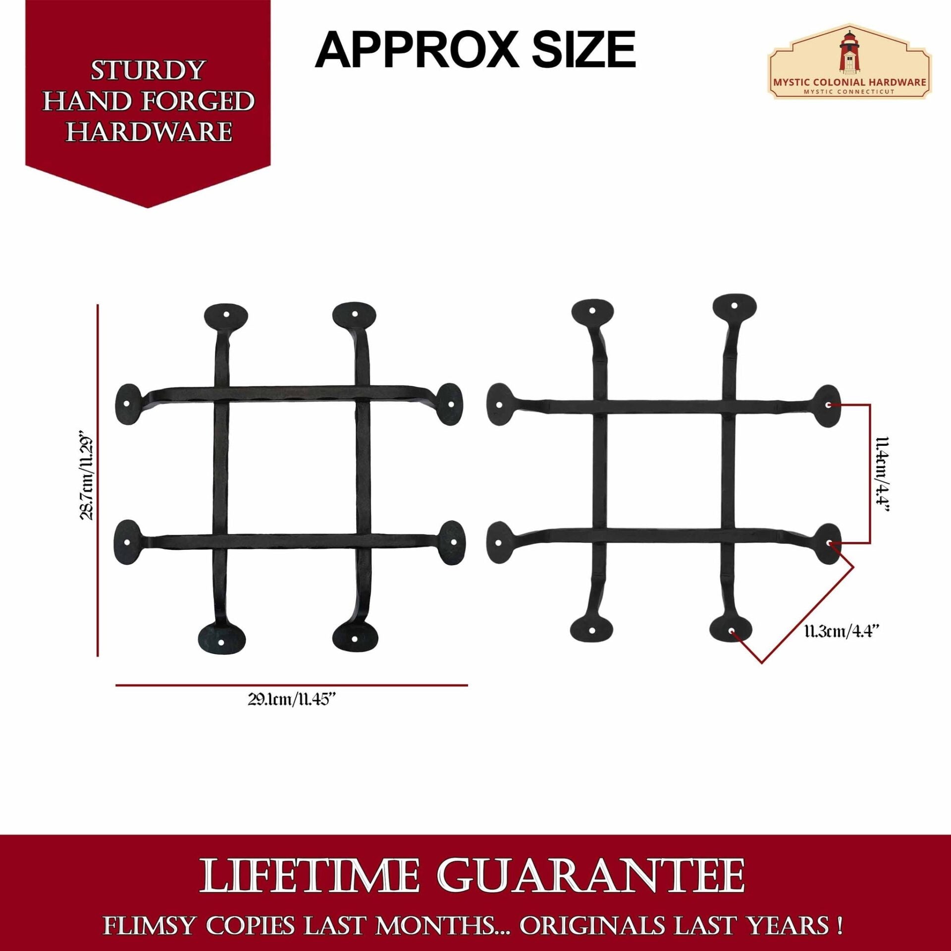 Imagen única de: Puerta Rústica Forjada a Mano Parrilla Speakeasy: Ideal para Ambientes Coloniales, Retro, Steampunk, Góticos, Barrocos y Medievales, (28.7x29.1) Cm
