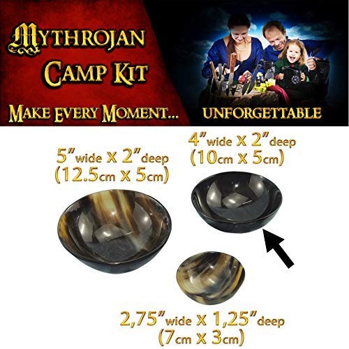 Imagen única de: Mythrojan Cuenco Pequeño de Cuerno de Buey Natural Hecho a Mano