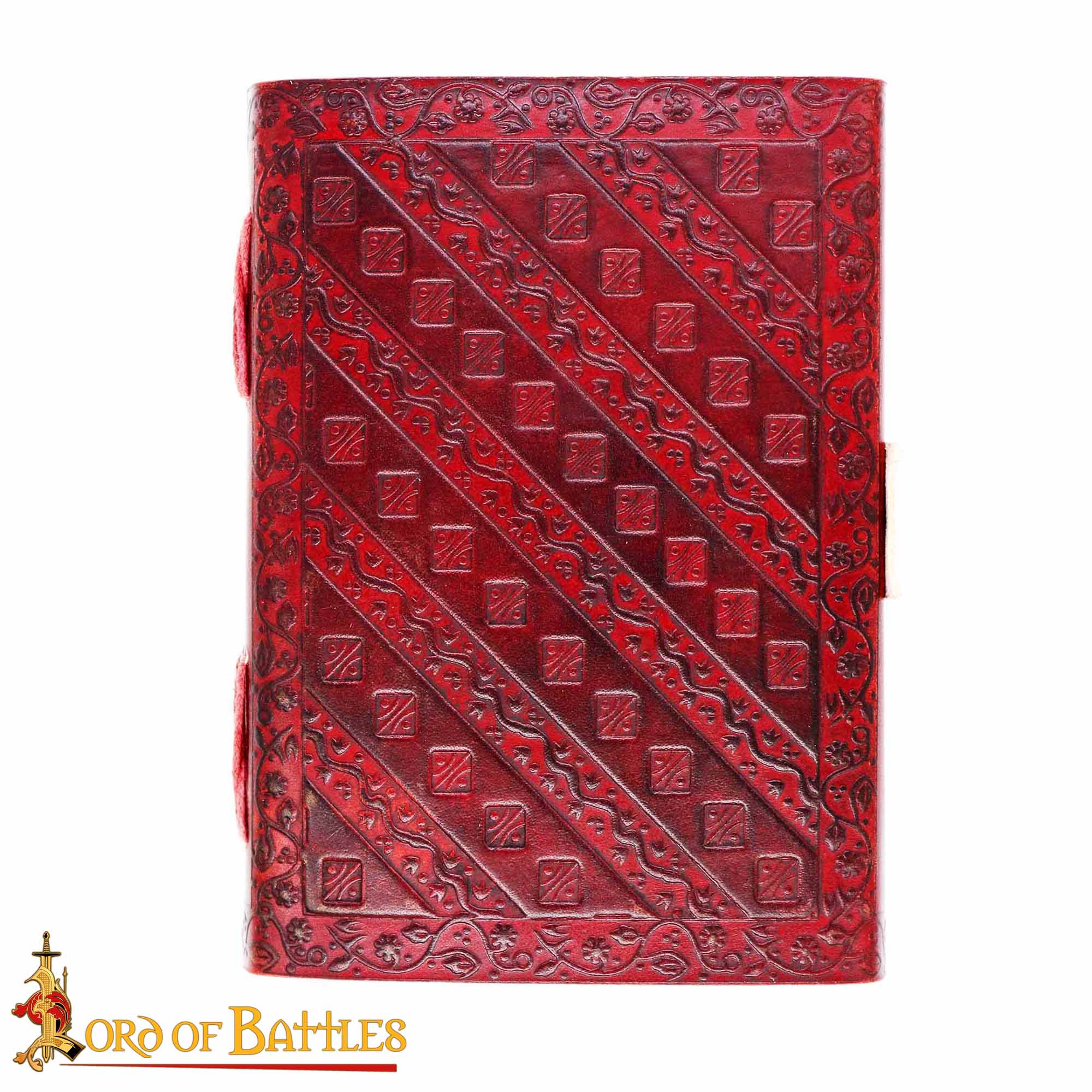 Imagen única de: Diario Medieval de Cuero "el Árbol de la Vida" - Diario Artesanal con Cerradura de Latón