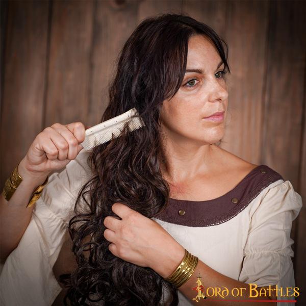 Imagen única de: Peine Medieval de Hueso Auténtico Accesorio Artesanal de Hueso Auténtico