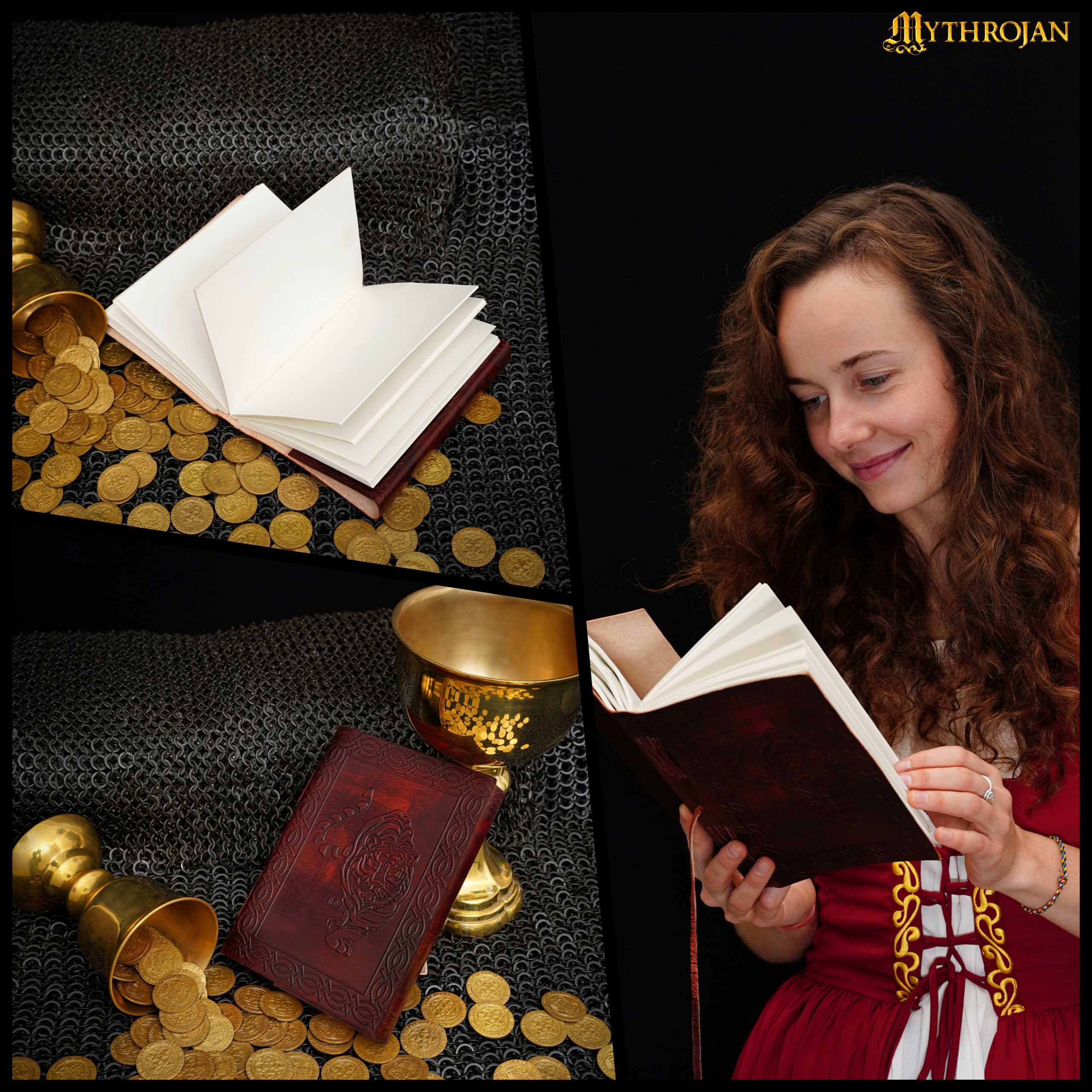 Imagen única de: Diario de Cuero Mythrojan Tiger Diario Vintage Rústico