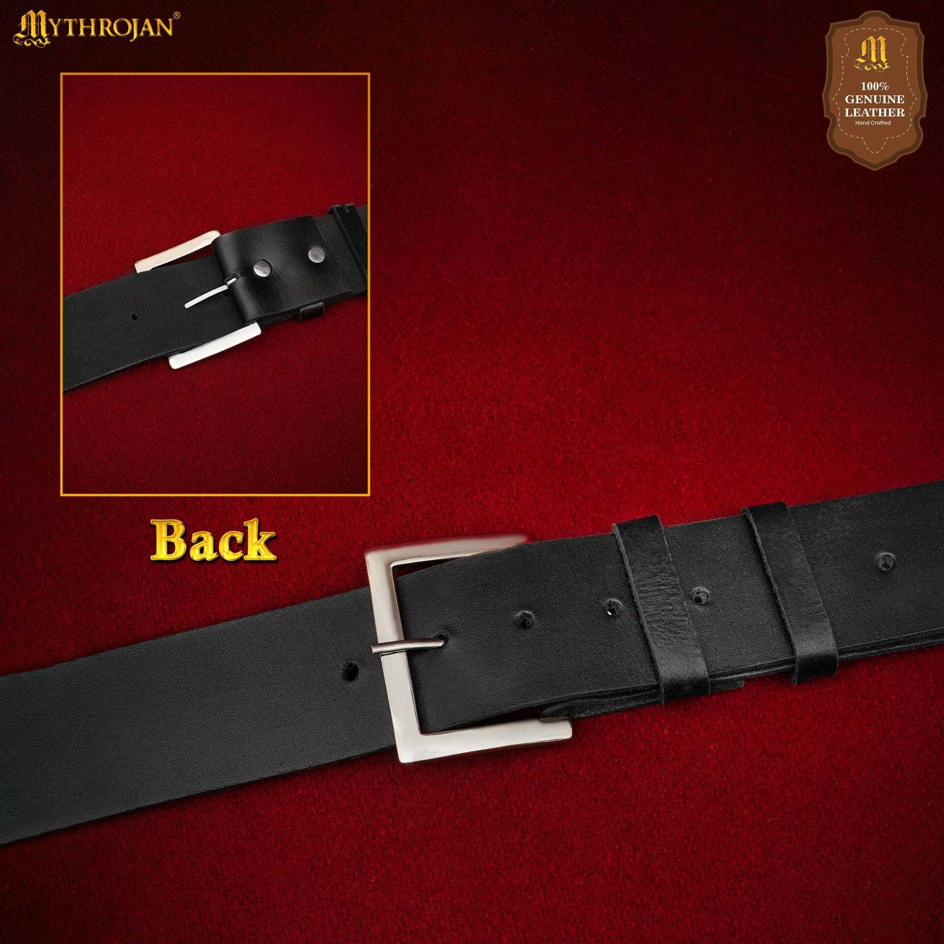 Imagen única de: Mythrojan Baldric Cinturón Espada Cuero Funda Daga Medieval : Zurdo