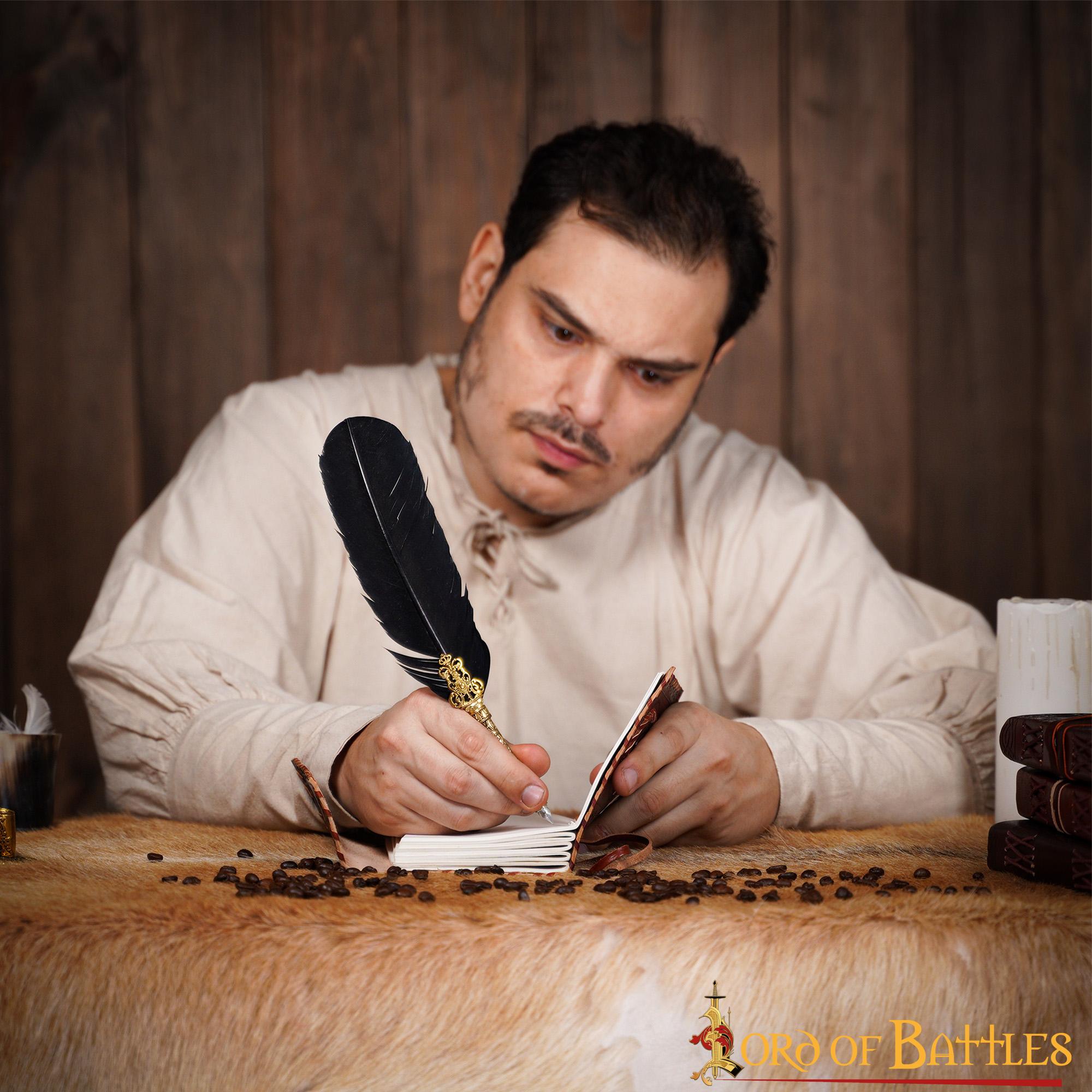 Imagen única de: Diario Medieval de Cuero Diario de Cuero Auténtico Hecho a Mano