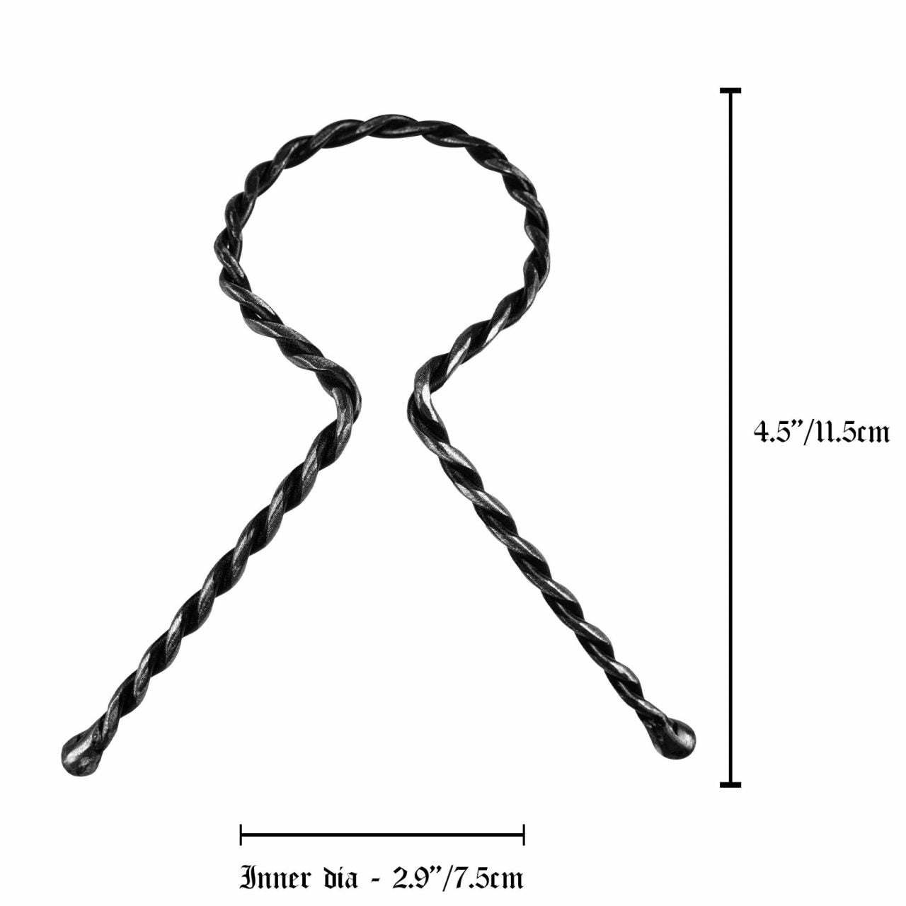 Imagen única de: Mythrojan Cuerno para Beber Forjado a Mano Twisted Rack