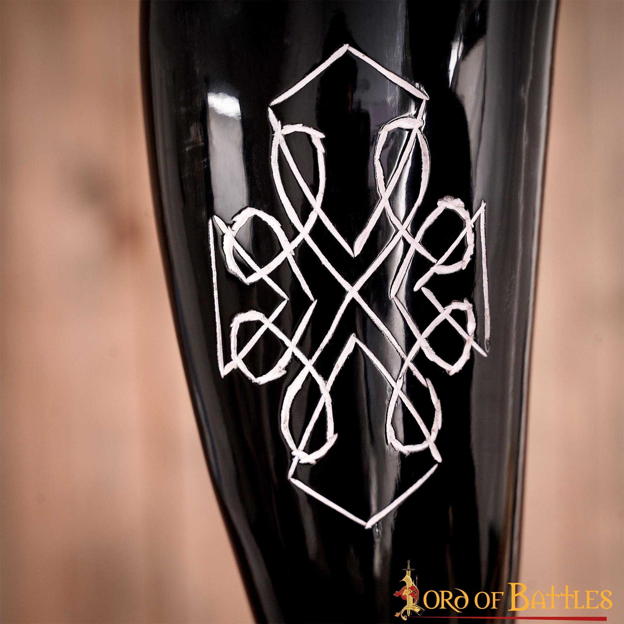 Imagen única de: Cuerno de Buey Auténtico Hecho a Mano 400 - 500 Ml La Pluma Mística