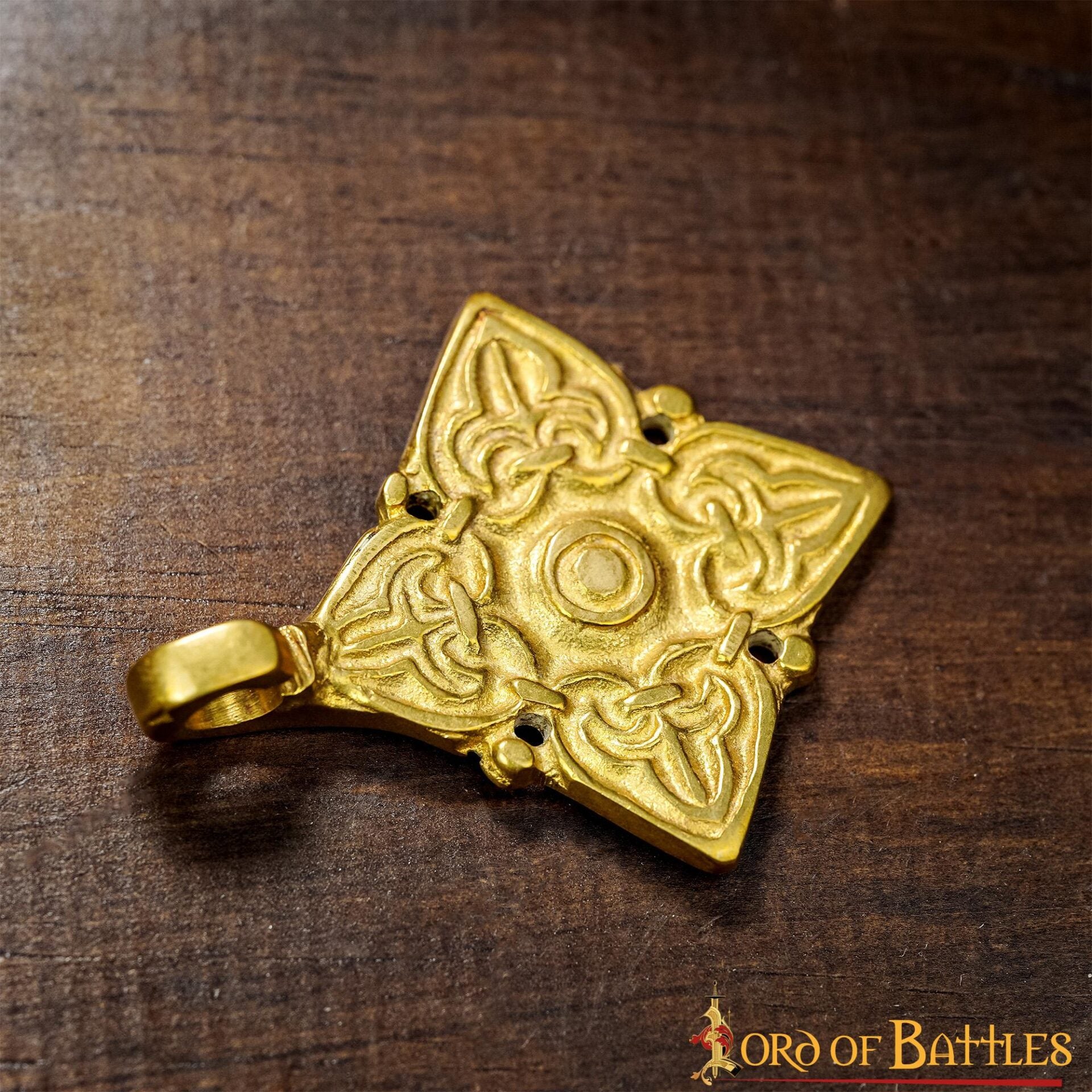 Imagen única de: Broche de Latón Fundido para Caftán o Capa Vikinga / Rusa Histórica