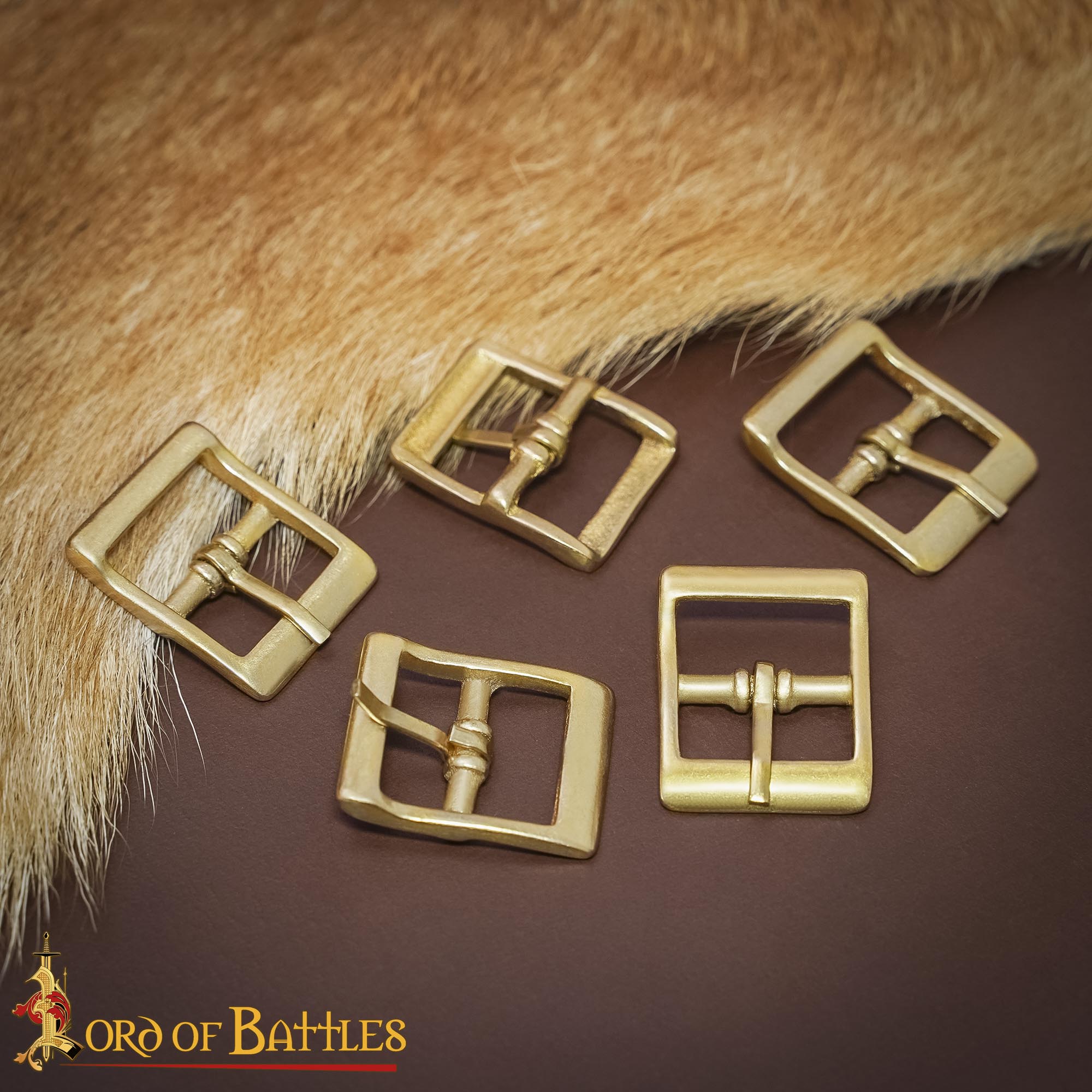 Imagen única de: Hebilla Medieval de Latón Macizo Pequeña