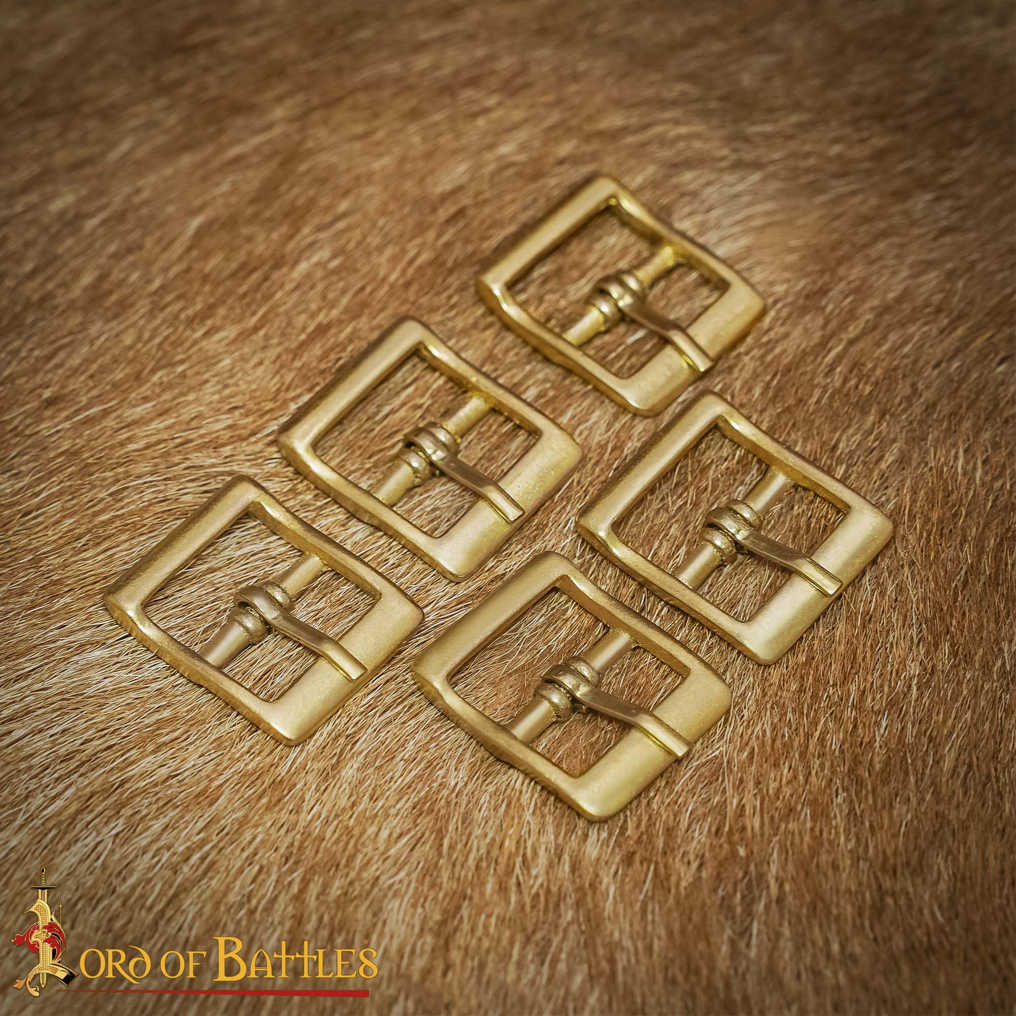 Imagen única de: Hebilla Medieval de Latón Macizo Pequeña