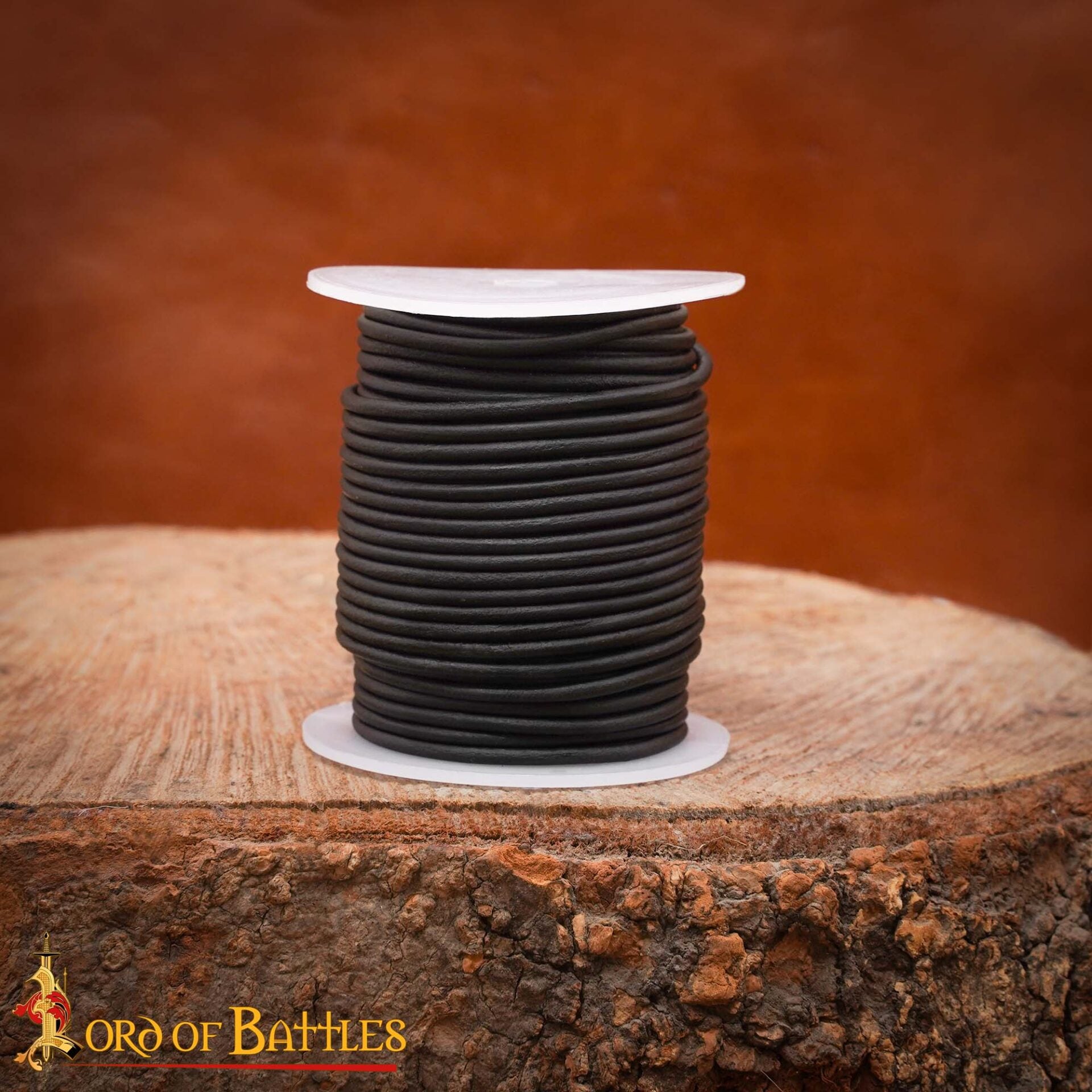 Imagen única de: Cordón de Cuero Auténtico Redondo de 2,6 Mm