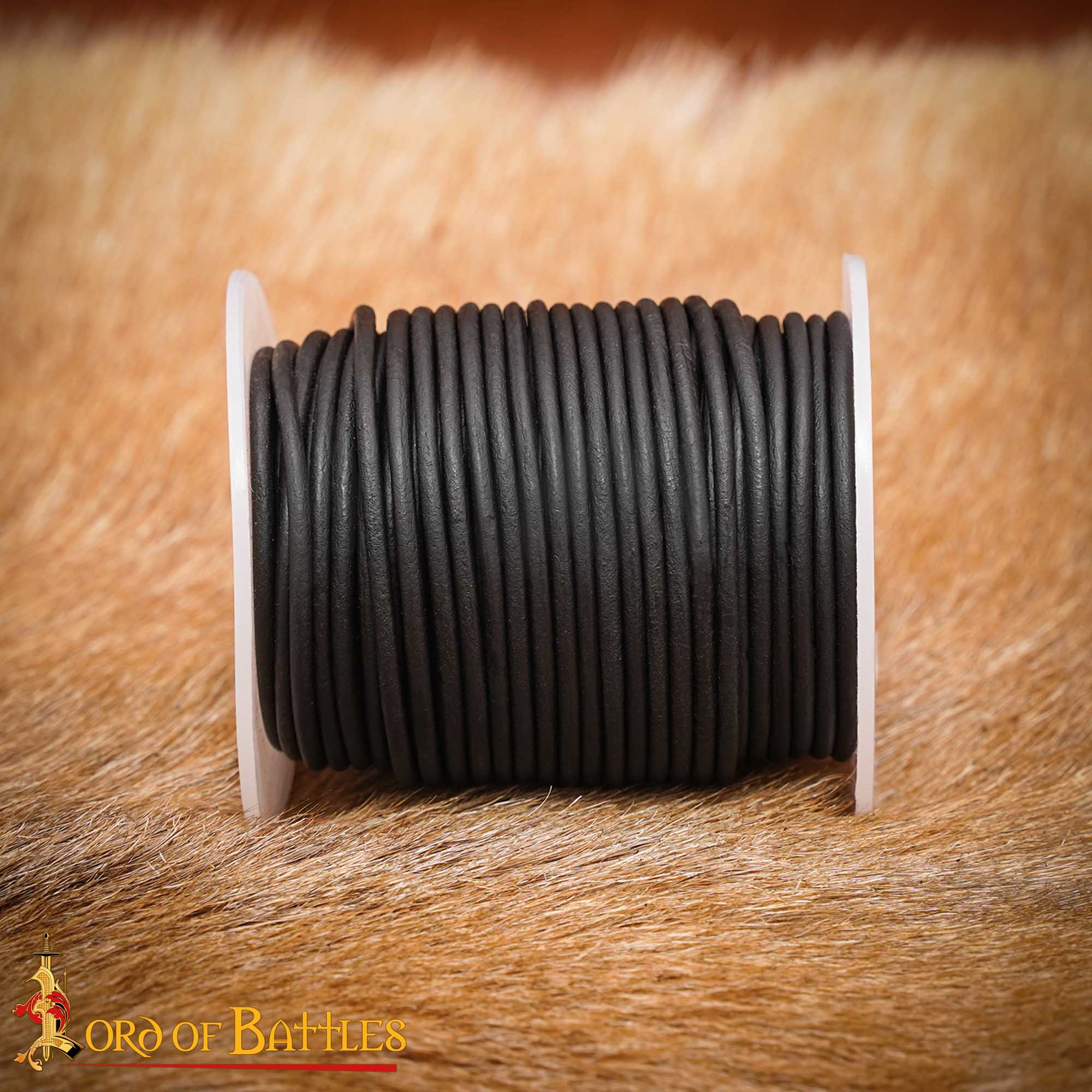 Imagen única de: Cordón de Cuero Auténtico Redondo de 2,6 Mm