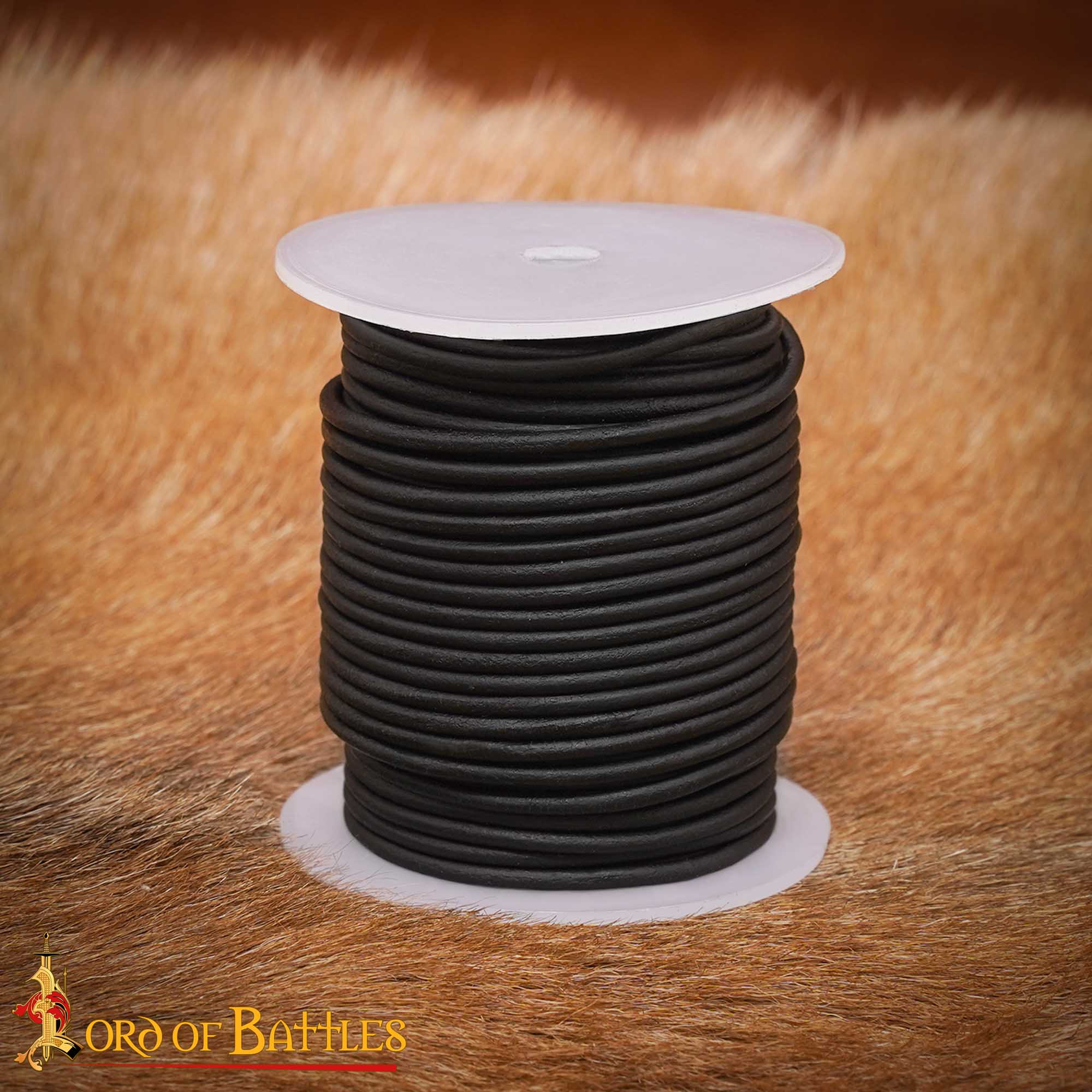 Imagen única de: Cordón de Cuero Auténtico Redondo de 2,6 Mm