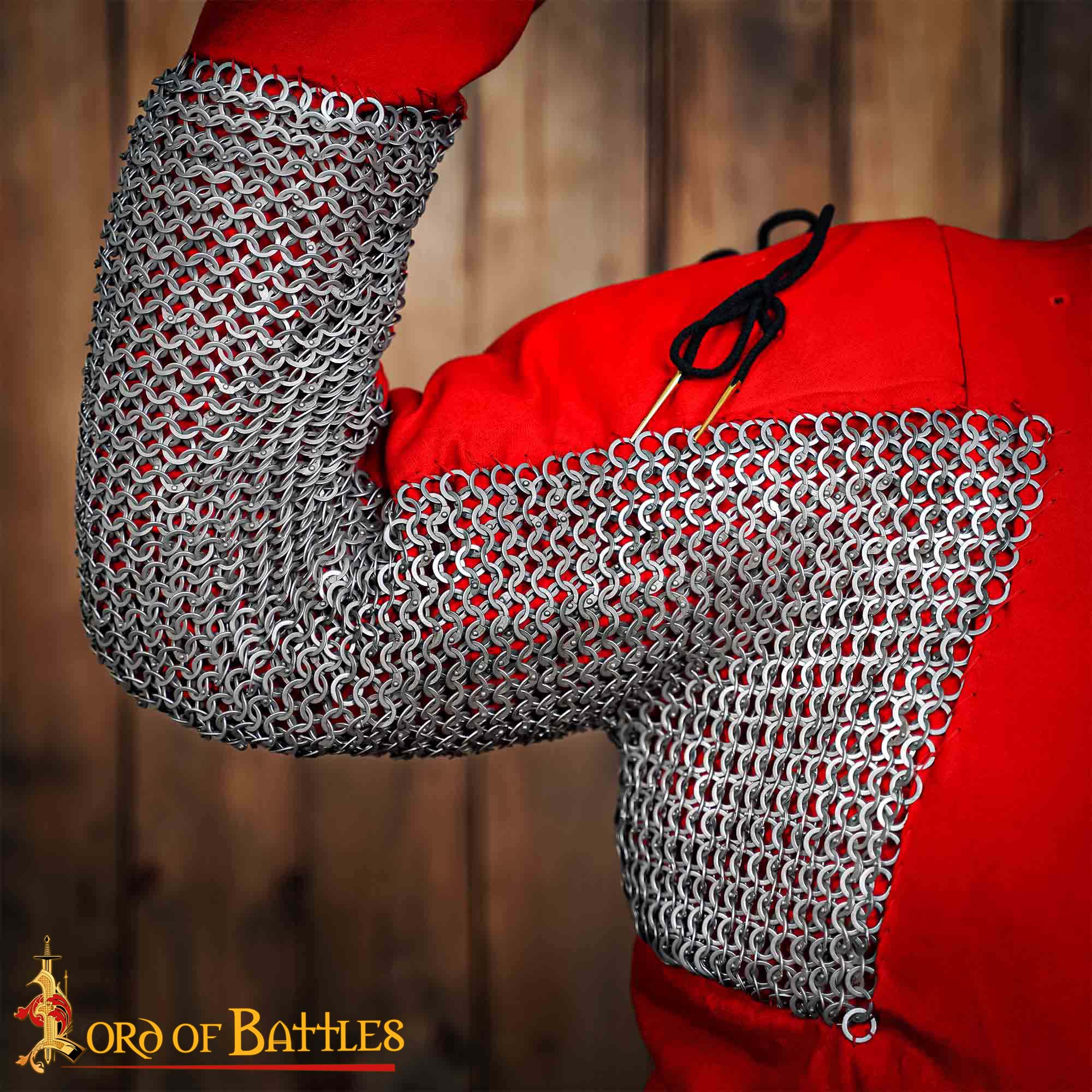 Imagen única de: Anillas de Cota de Malla - Anillo Redondo Remachado de 8 Mm - Calibre 18, Acero Dulce, Natural - Ideal para Larp, Cosplay y Reenactments