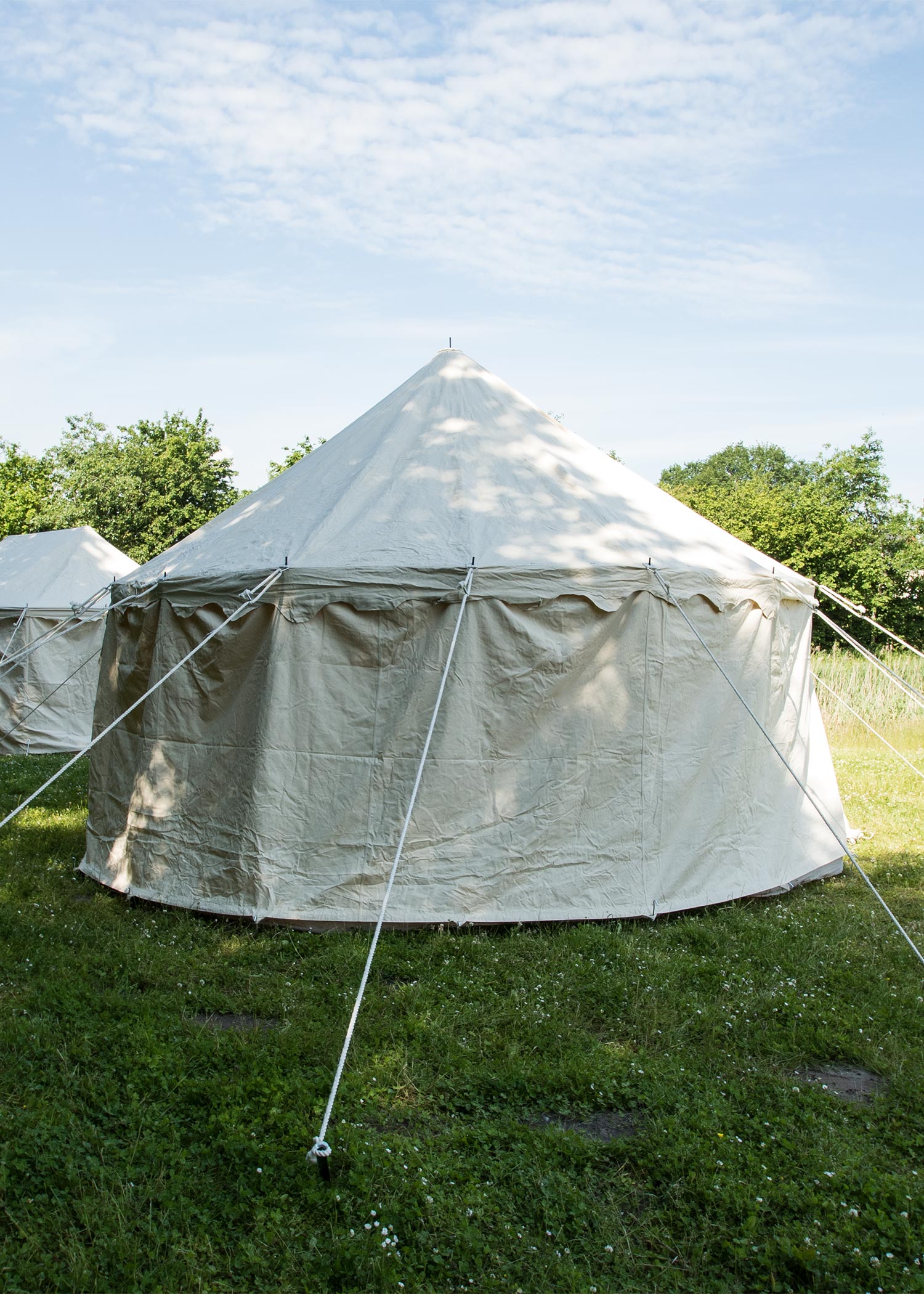 Imagen única de: Tienda Medieval Redonda, 5 M De Diámetro, 425 G/m², Natural