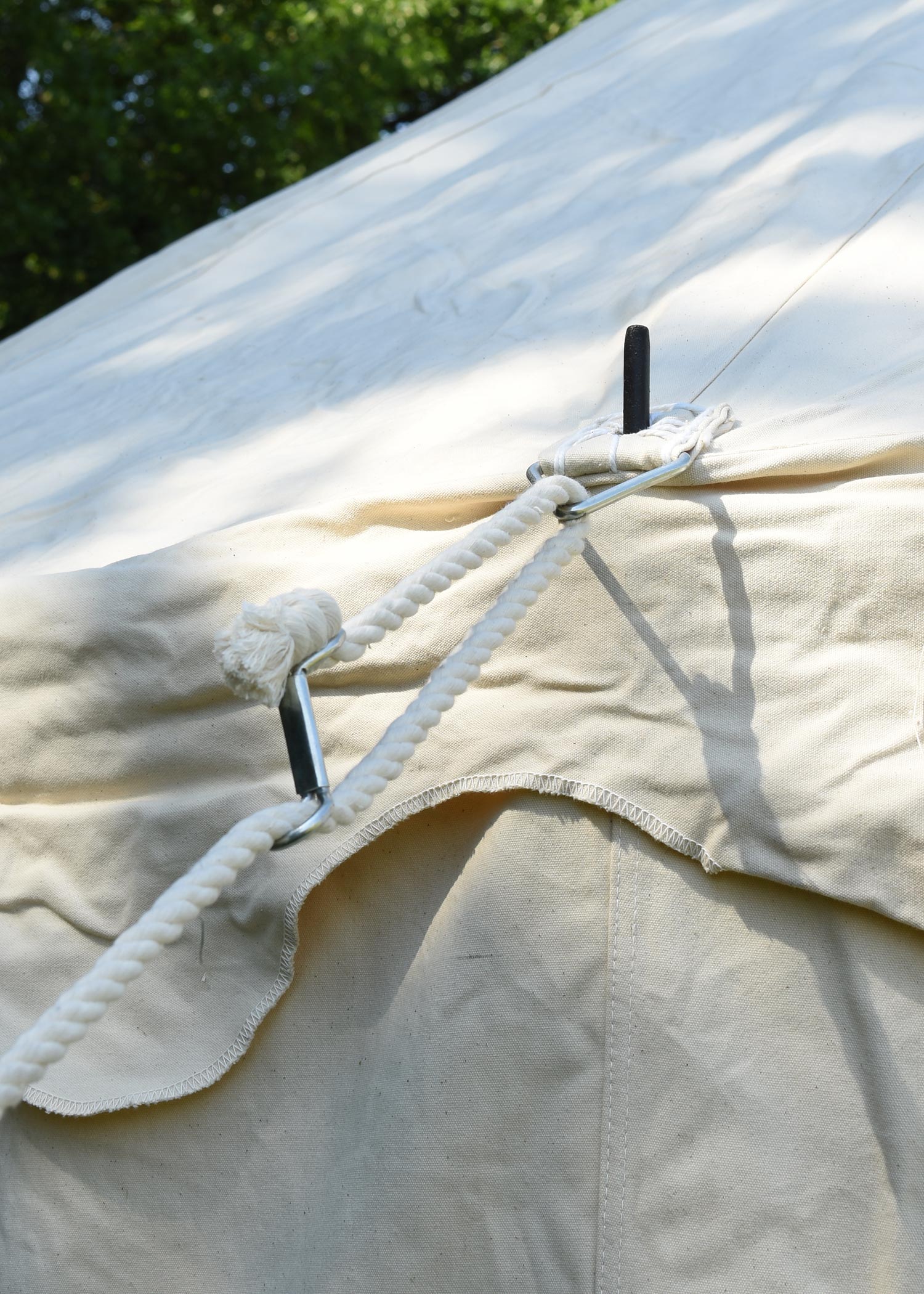 Imagen única de: Tienda Medieval Redonda, 5 M De Diámetro, 425 G/m², Natural