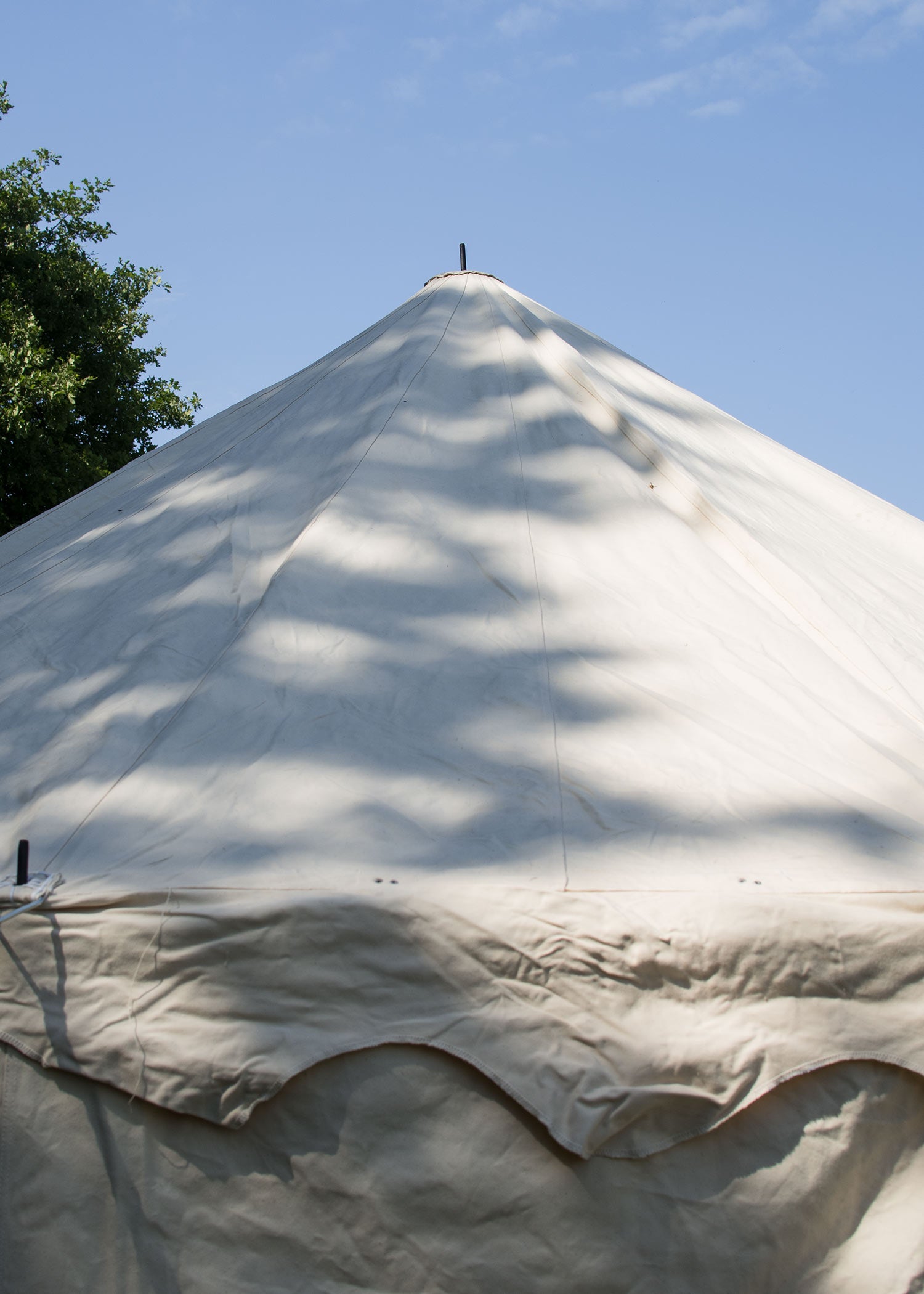 Imagen única de: Tienda Medieval Redonda, 5 M De Diámetro, 425 G/m², Natural