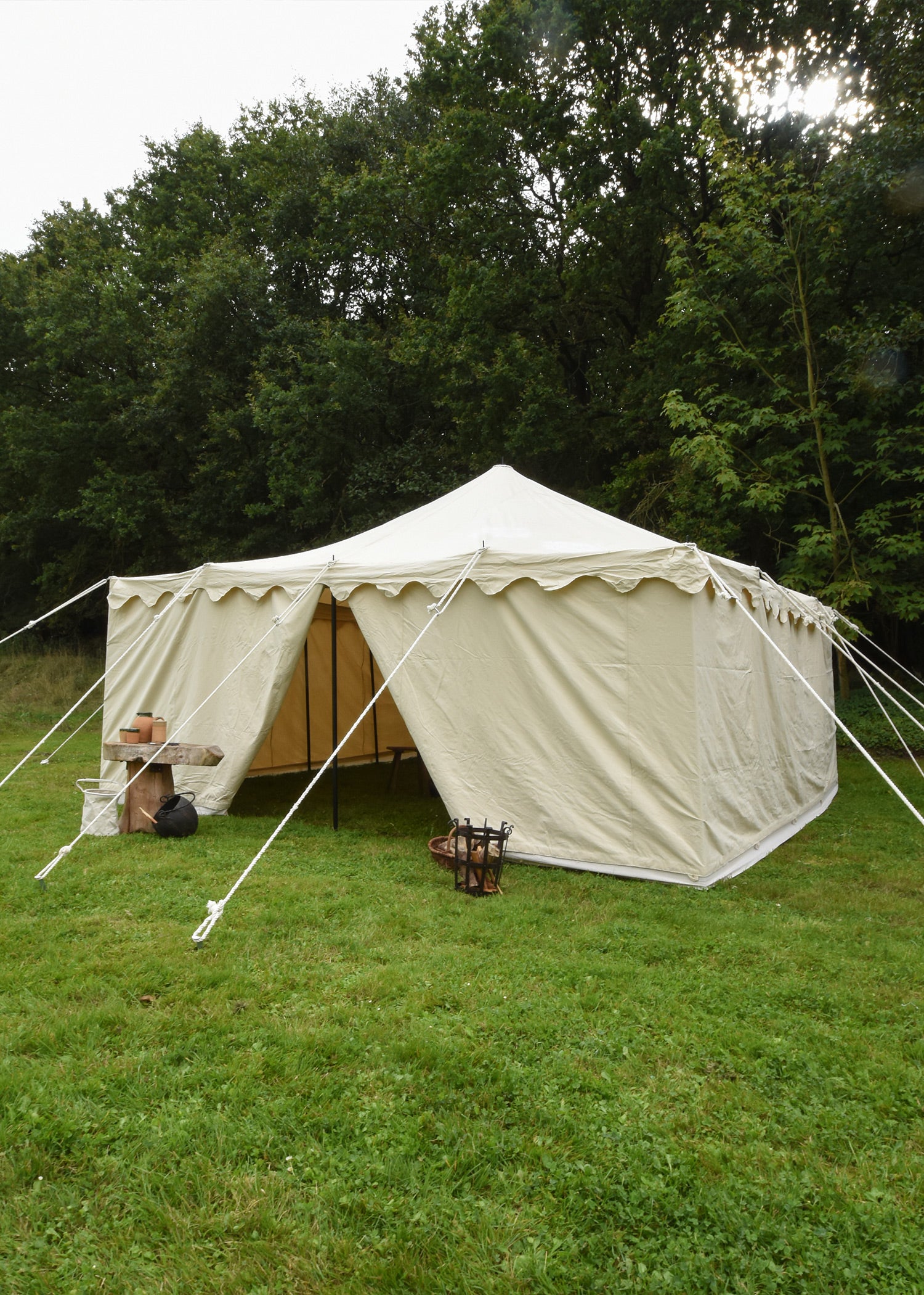 Imagen única de: Tienda De Campaña Para Caballero Herold, 5 X 5 M, 425 G/m², Color Natural
