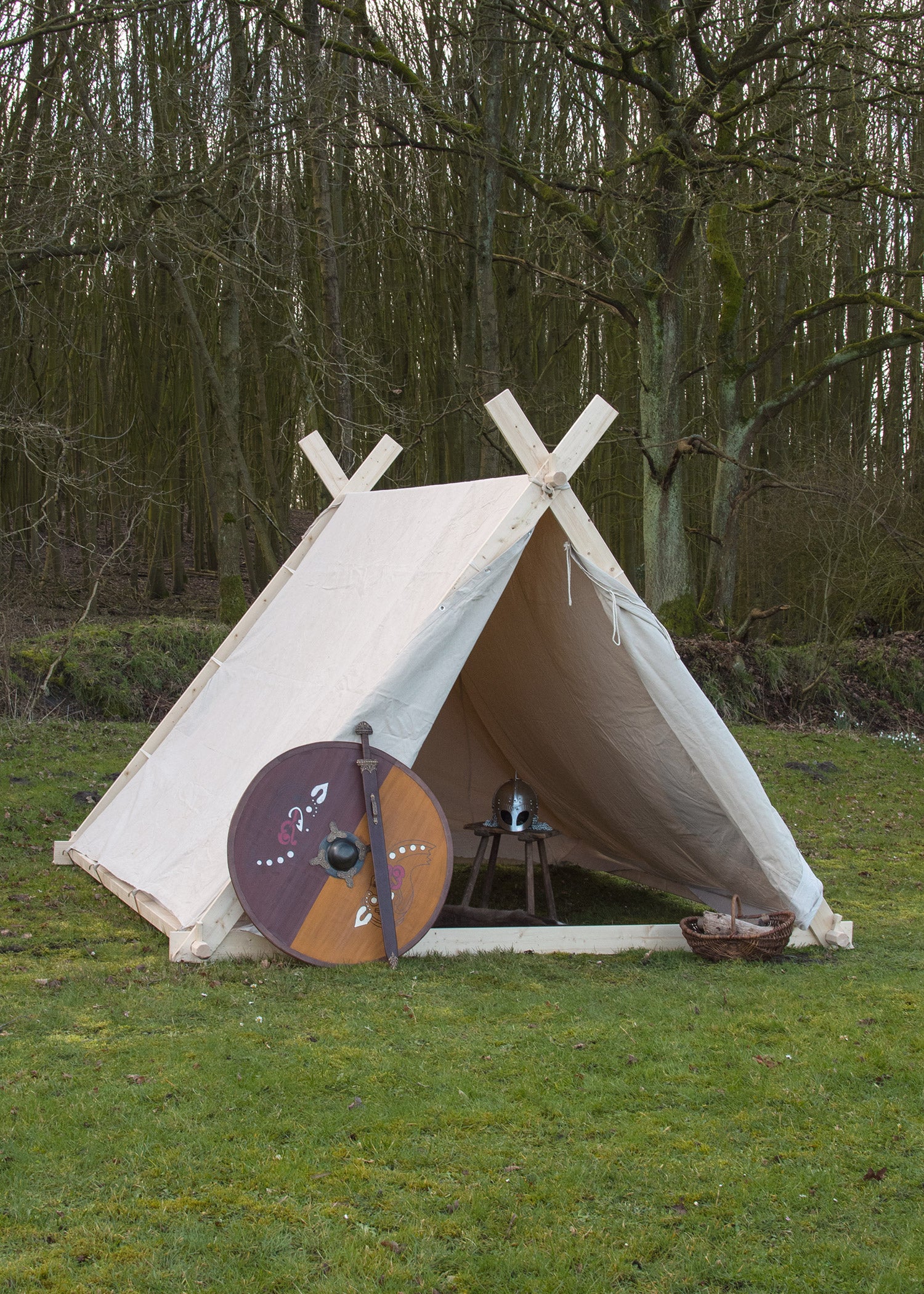 Imagen única de: Tienda Vikinga, 2 X 2,3 X 1,8 M, 350 G/m², Color Natural