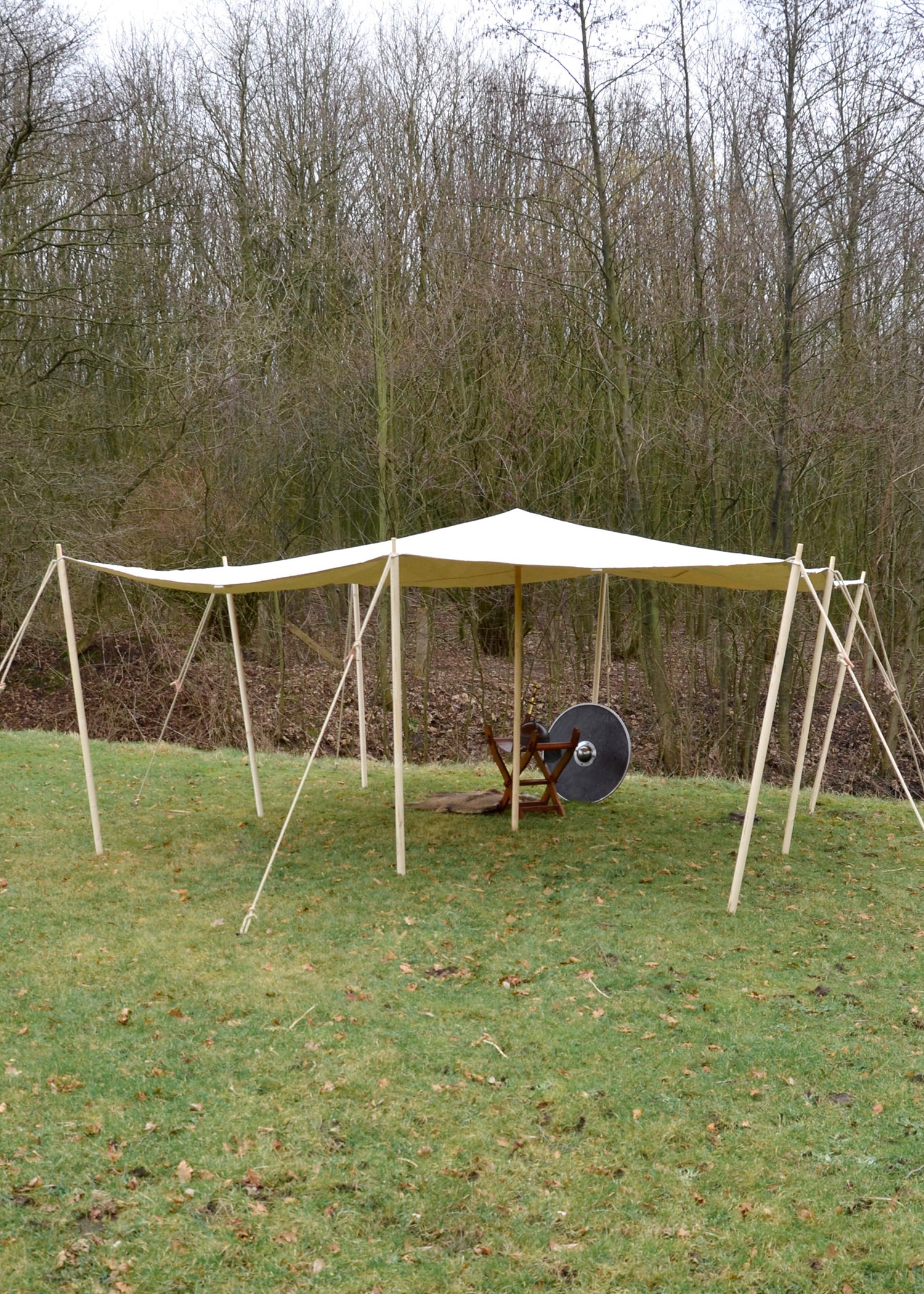 Imagen única de: Toldo Con Trabillas, Extrafuerte, 450 G/m², Color Natural