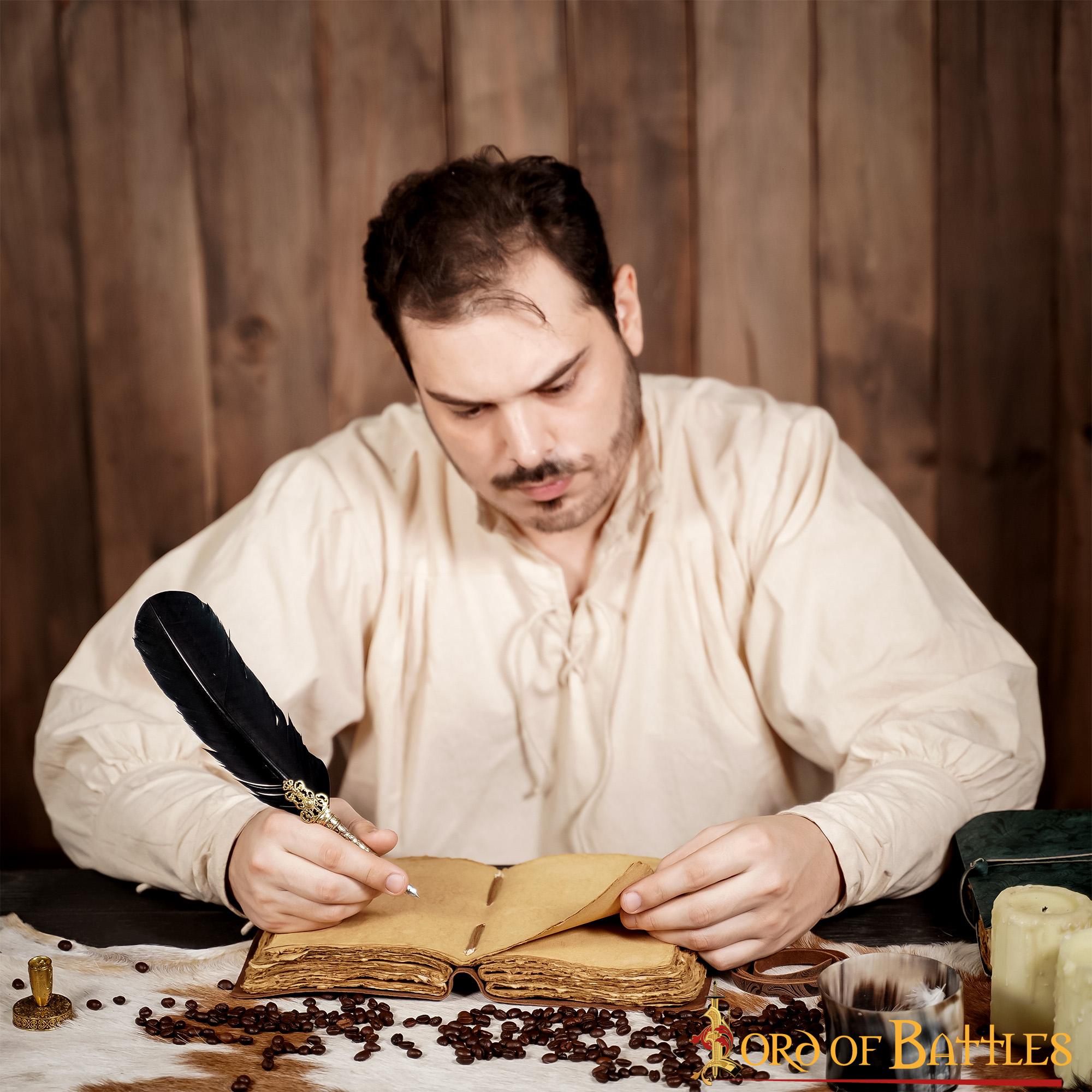 Imagen única de: Diario Medieval Diario Vintage de Cuero Hecho a Mano