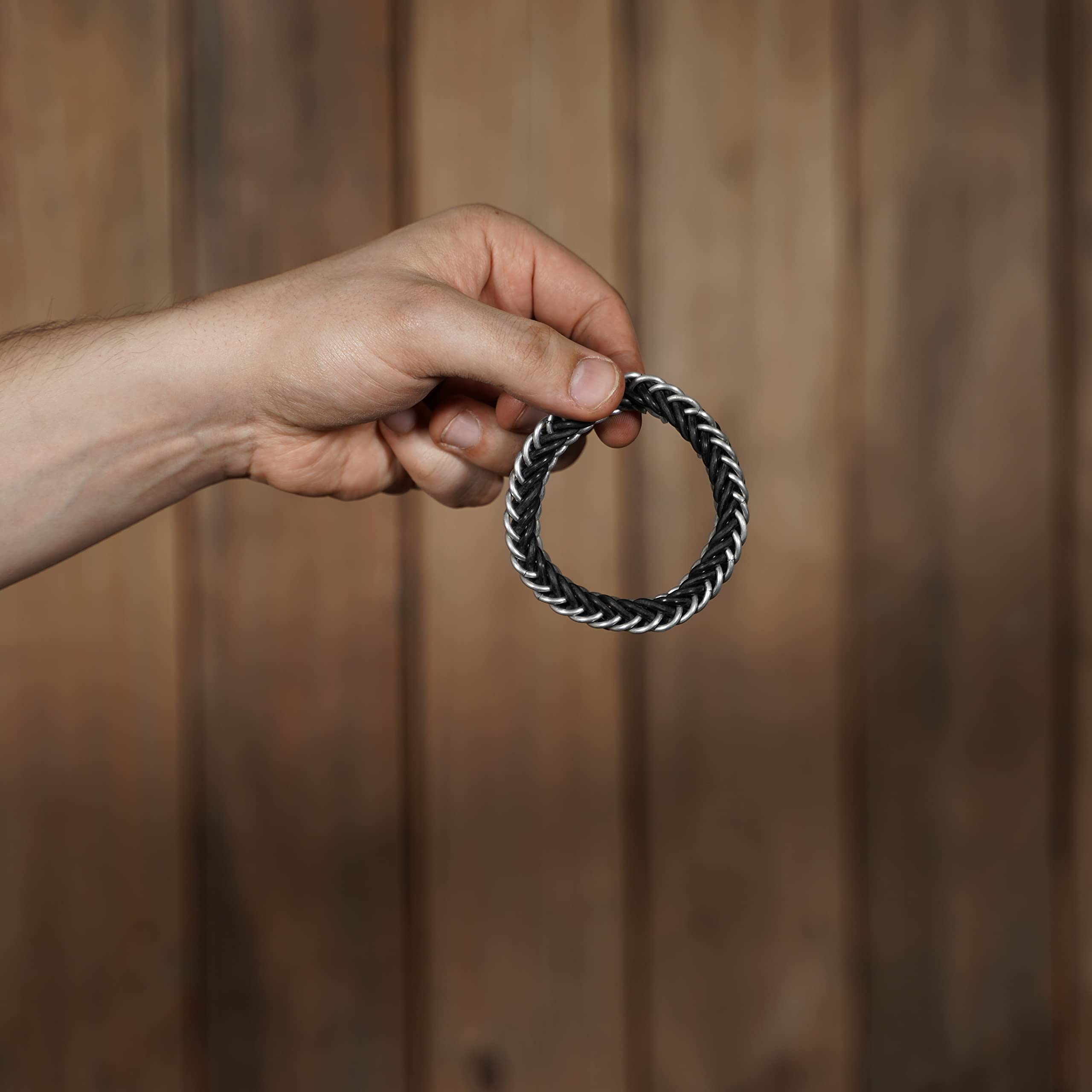 Imagen única de: Pulsera Elástica de Cota de Malla Medio Persa