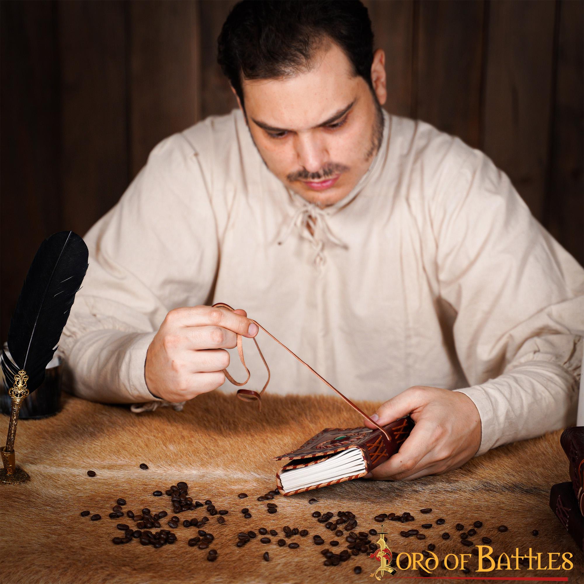 Imagen única de: Diario Medieval de Cuero Diario de Cuero Auténtico Hecho a Mano