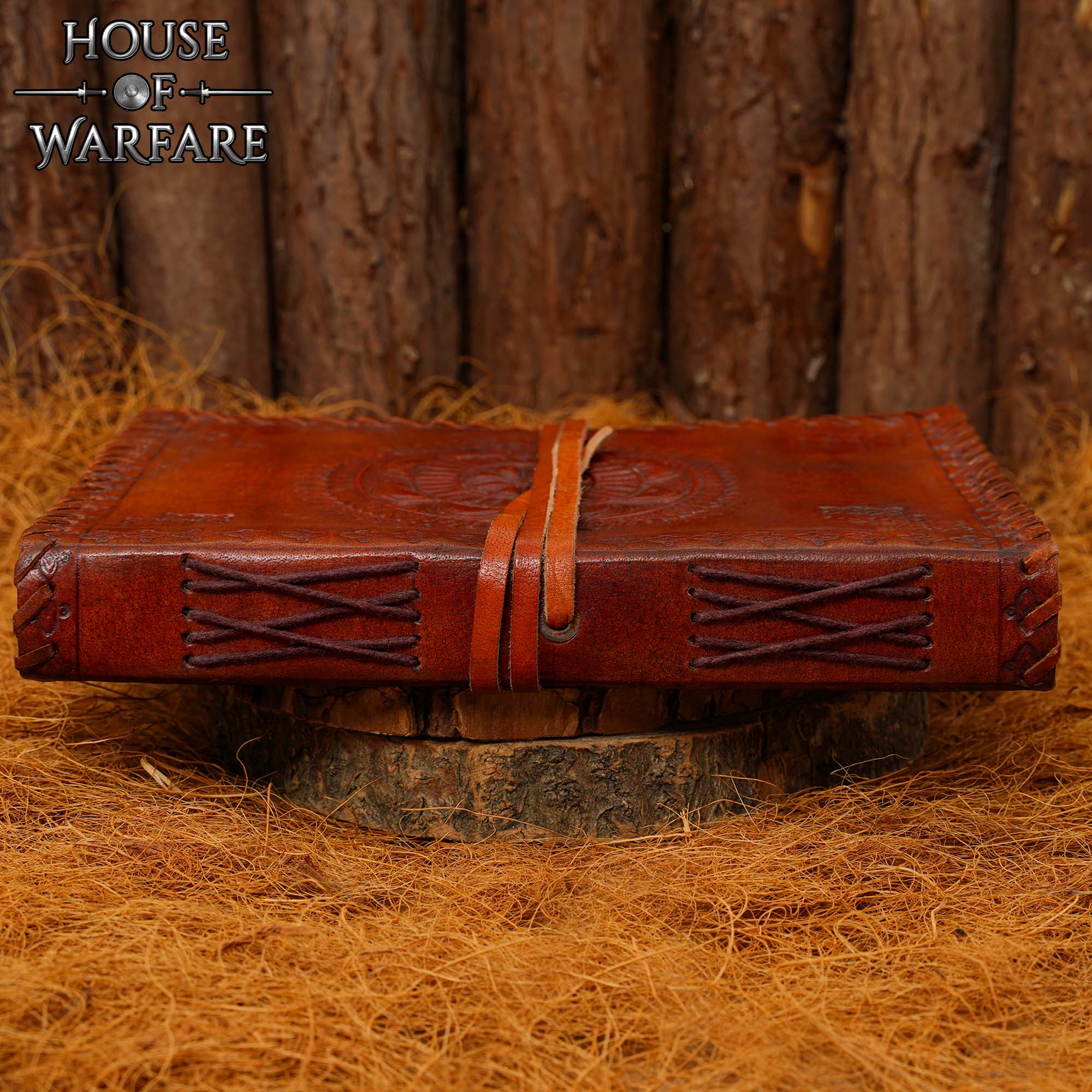 Imagen única de: Diario Medieval de Cuero - Diario de Cuero Auténtico Hecho a Mano