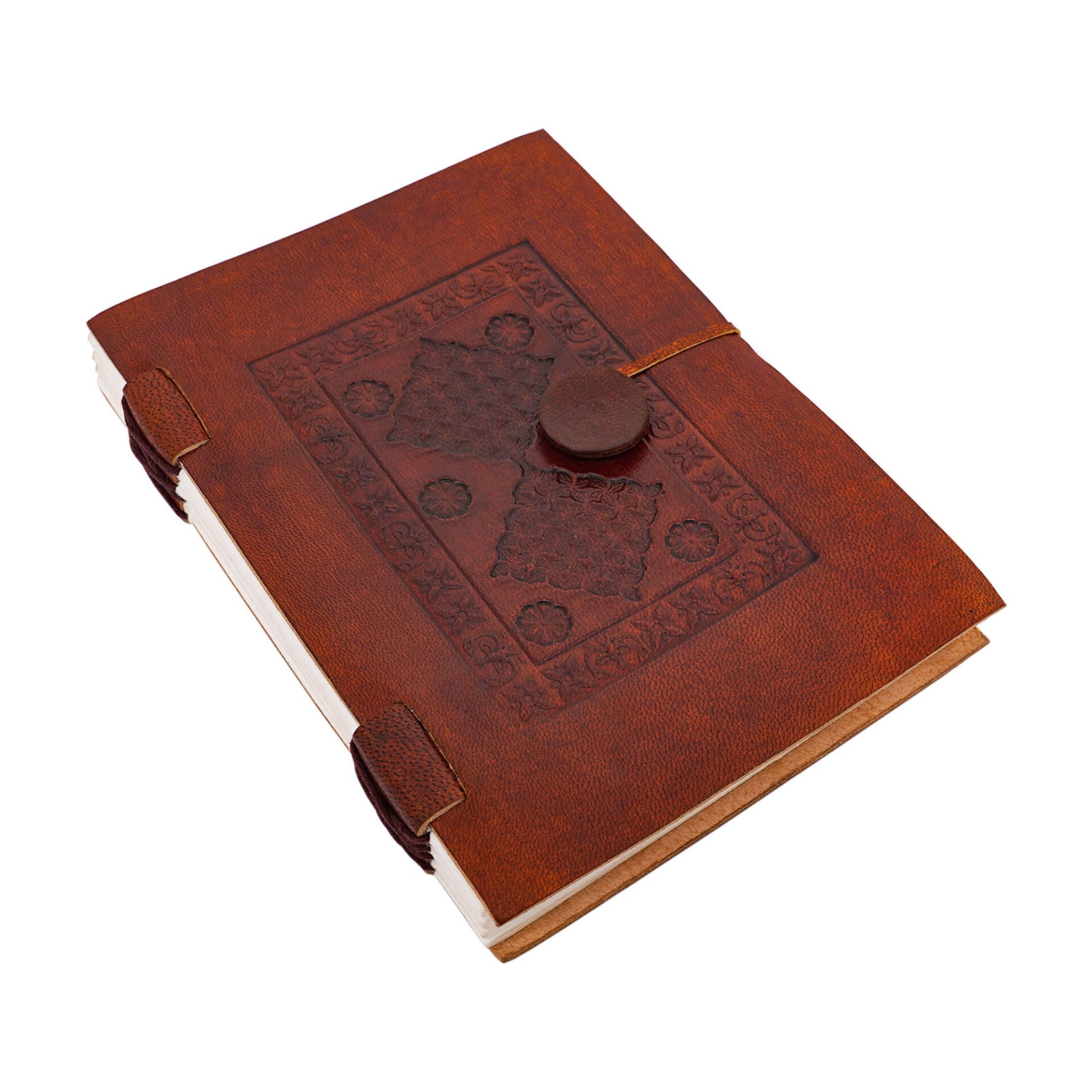 Imagen única de: Diario Medieval de Cuero - Diario de Cuero Auténtico Hecho a Mano