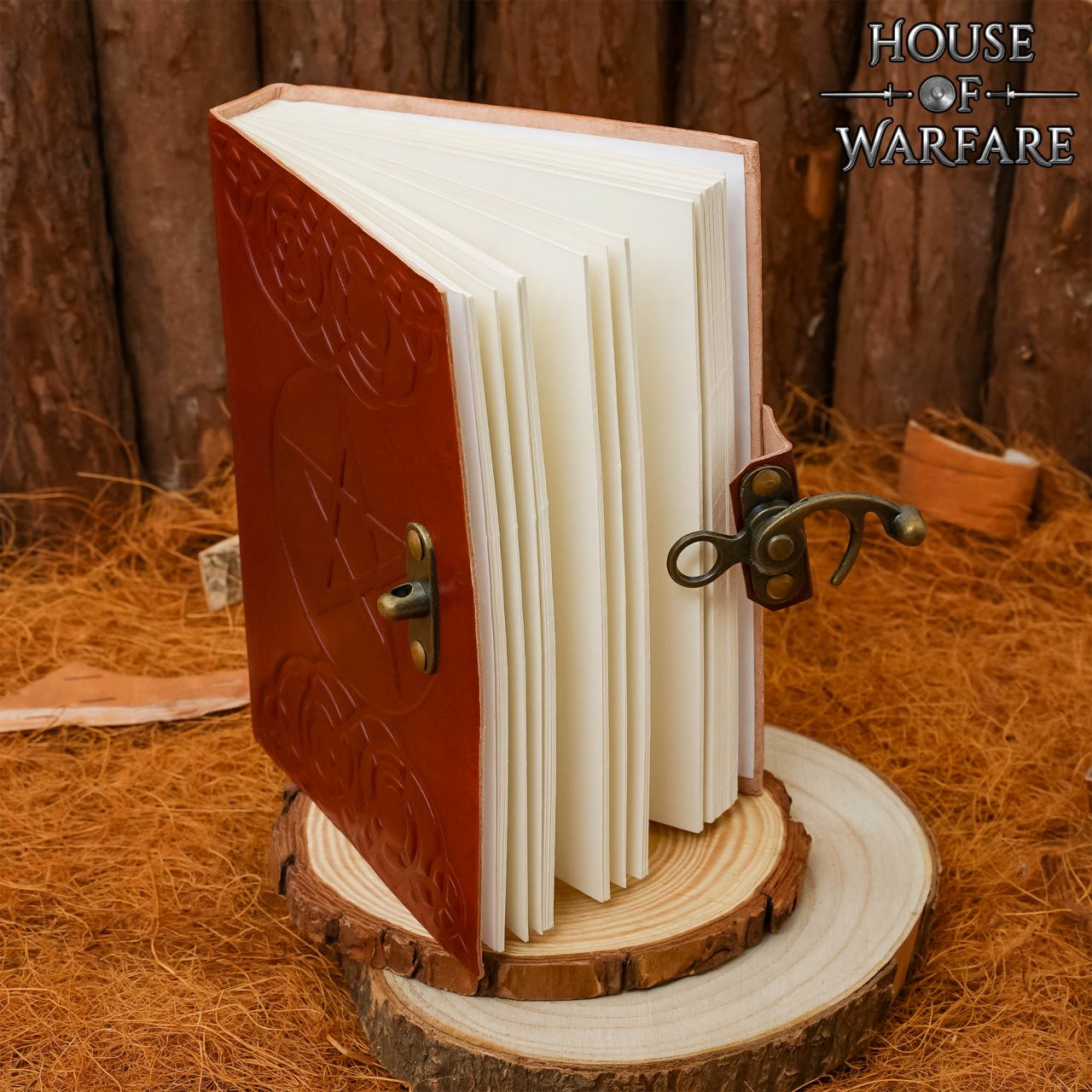 Imagen única de: The Pentagram Leather Journal Agenda de Piel Auténtica