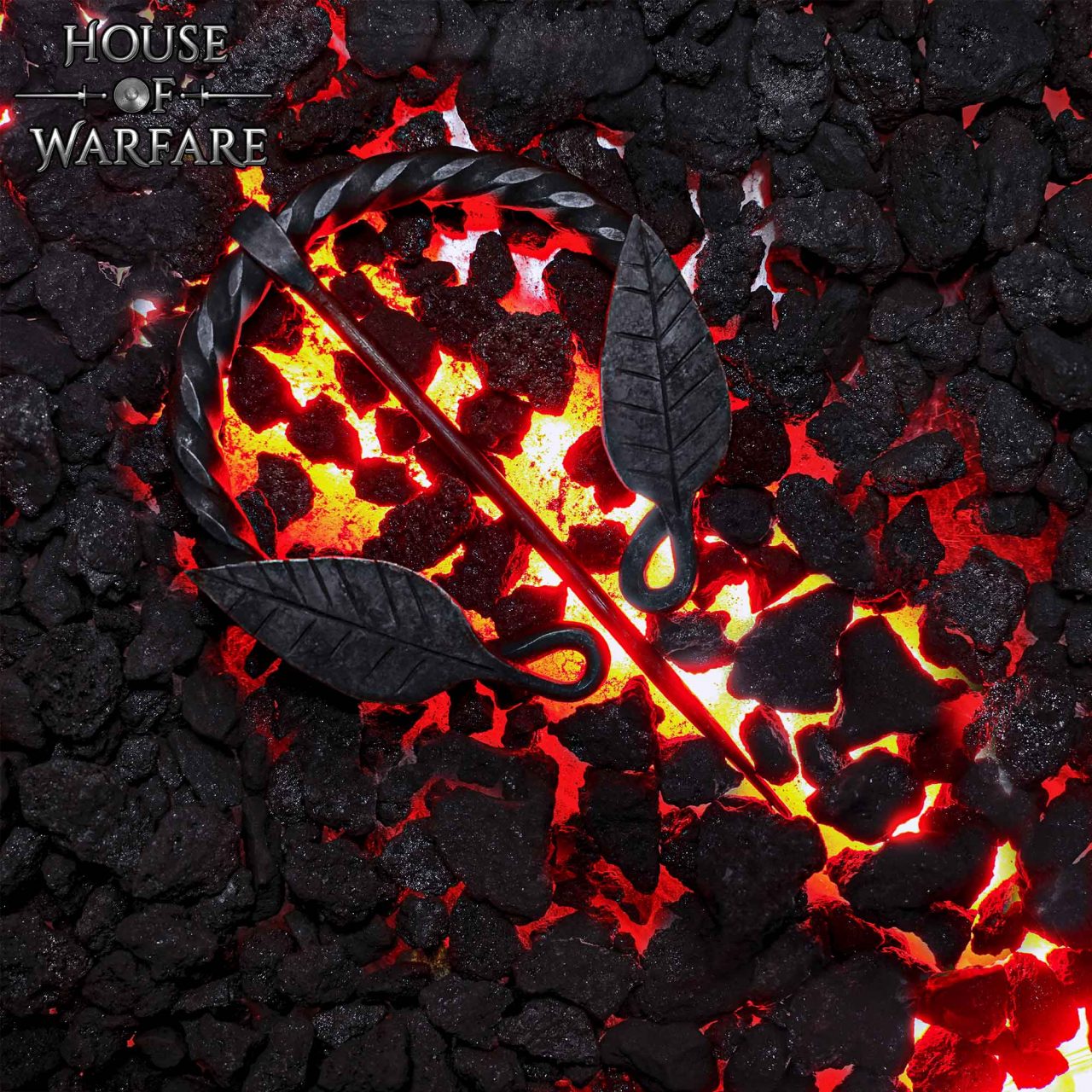 Imagen única de: Alfiler de Capa Medieval de Hierro Forjado a Mano con Motivo de Hojas - Broche de Fíbula Estilo Vikingo