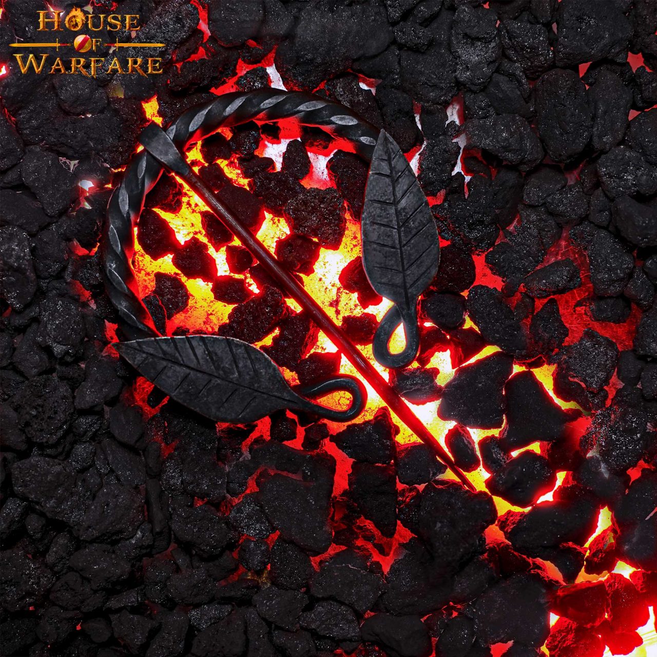 Imagen única de: Alfiler de Capa Medieval de Hierro Forjado a Mano con Motivo de Hojas - Broche de Fíbula Estilo Vikingo