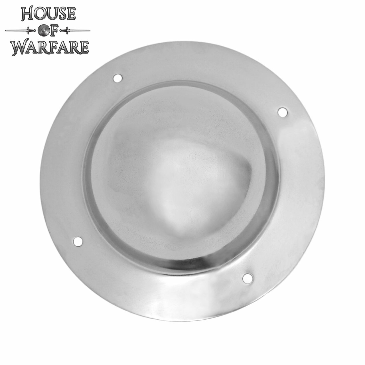 Imagen única de: Escudo Medieval Abovedado de Acero Forjado a Mano Umbo Redondo para Escudos Diy