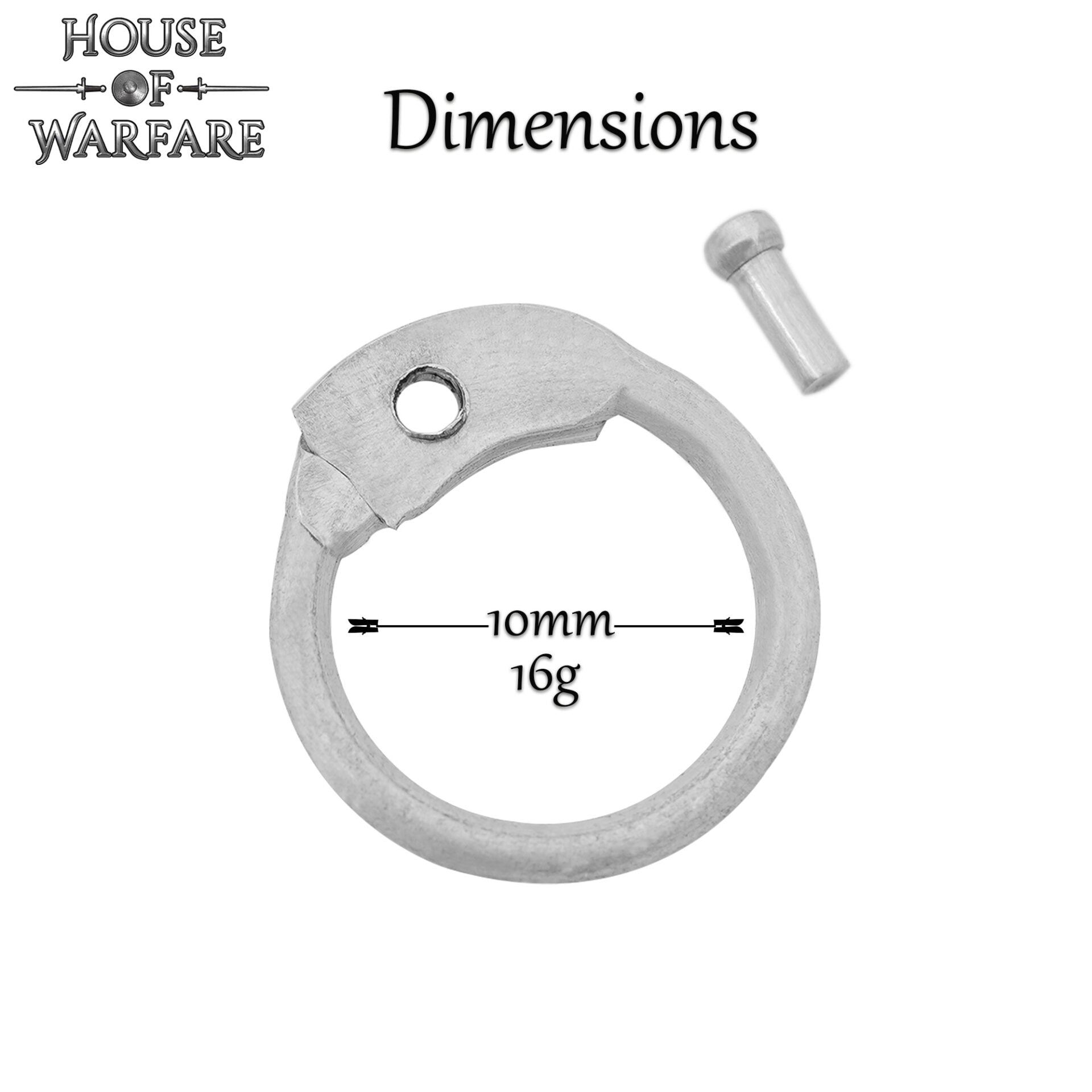 Imagen única de: Anillo de Cota de Malla - Anillos Redondos de Aluminio Remachado, 10mm 16 Gauge