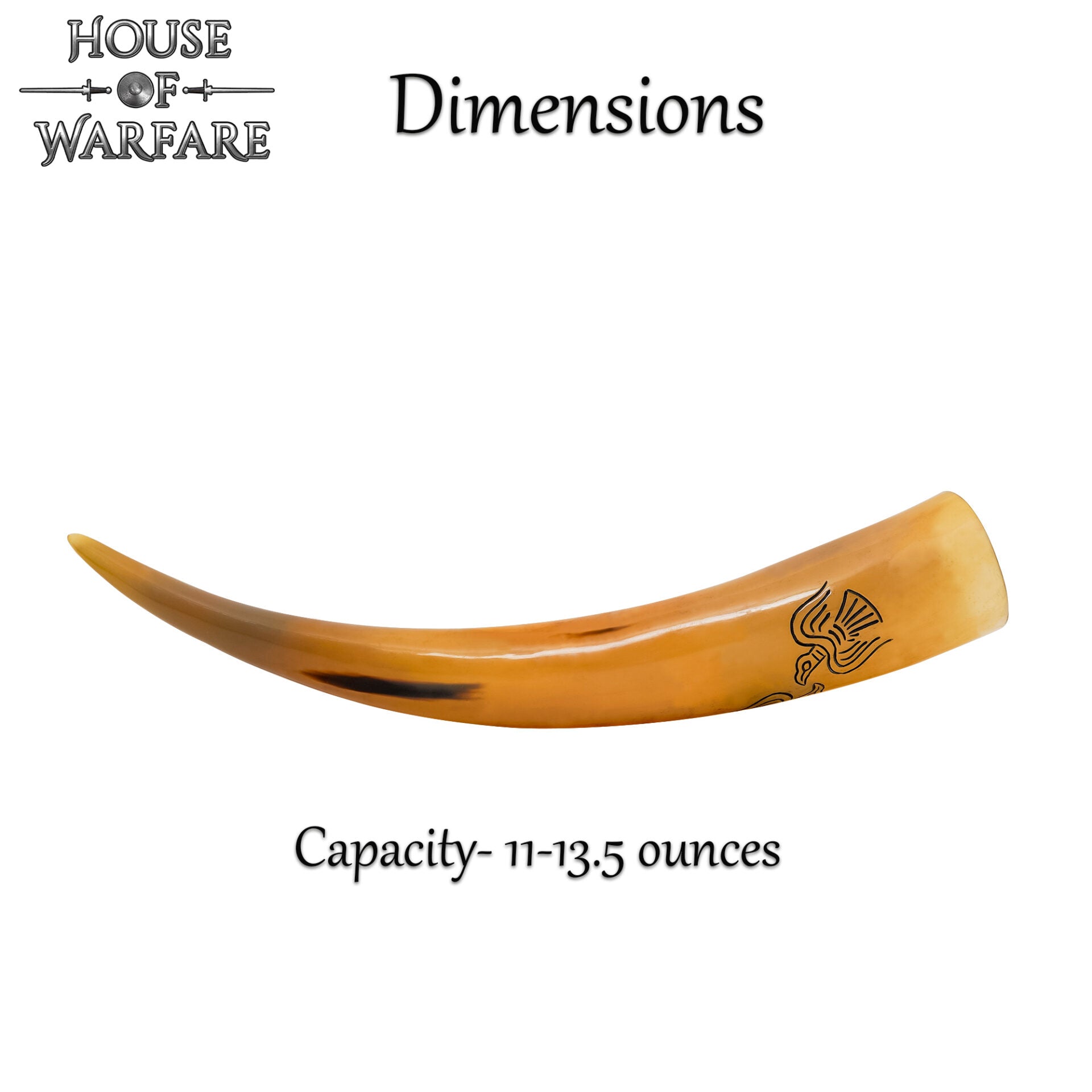 Imagen única de: Odins Ravens 300 - 400 Ml Genuino Cuerno para Beber