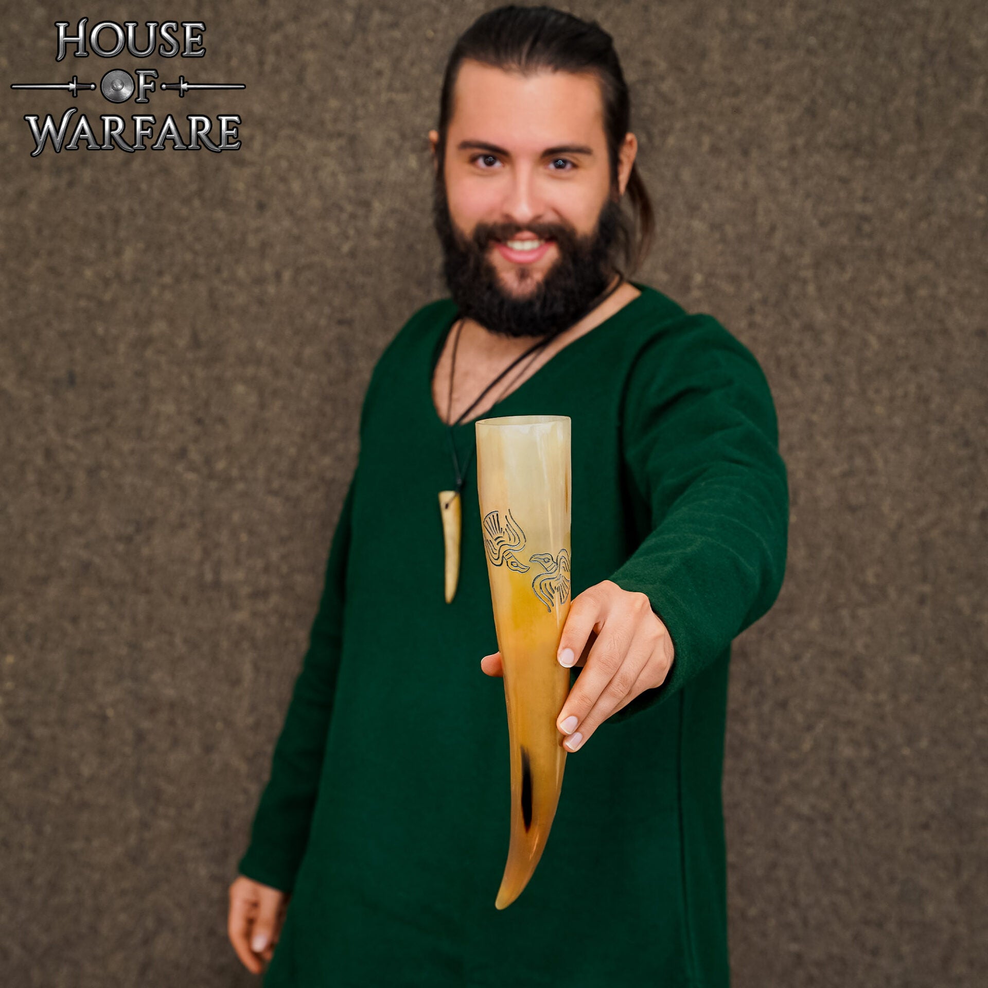 Imagen única de: Odins Ravens 300 - 400 Ml Genuino Cuerno para Beber