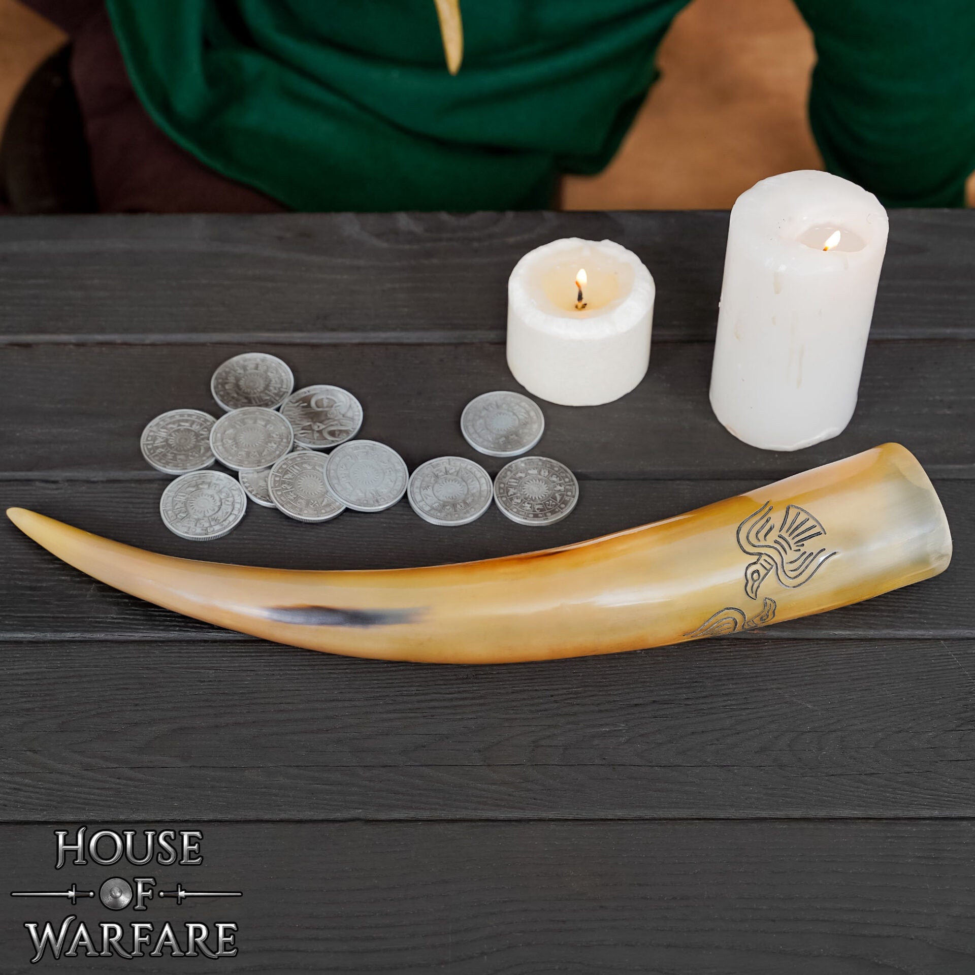 Imagen única de: Odins Ravens 300 - 400 Ml Genuino Cuerno para Beber