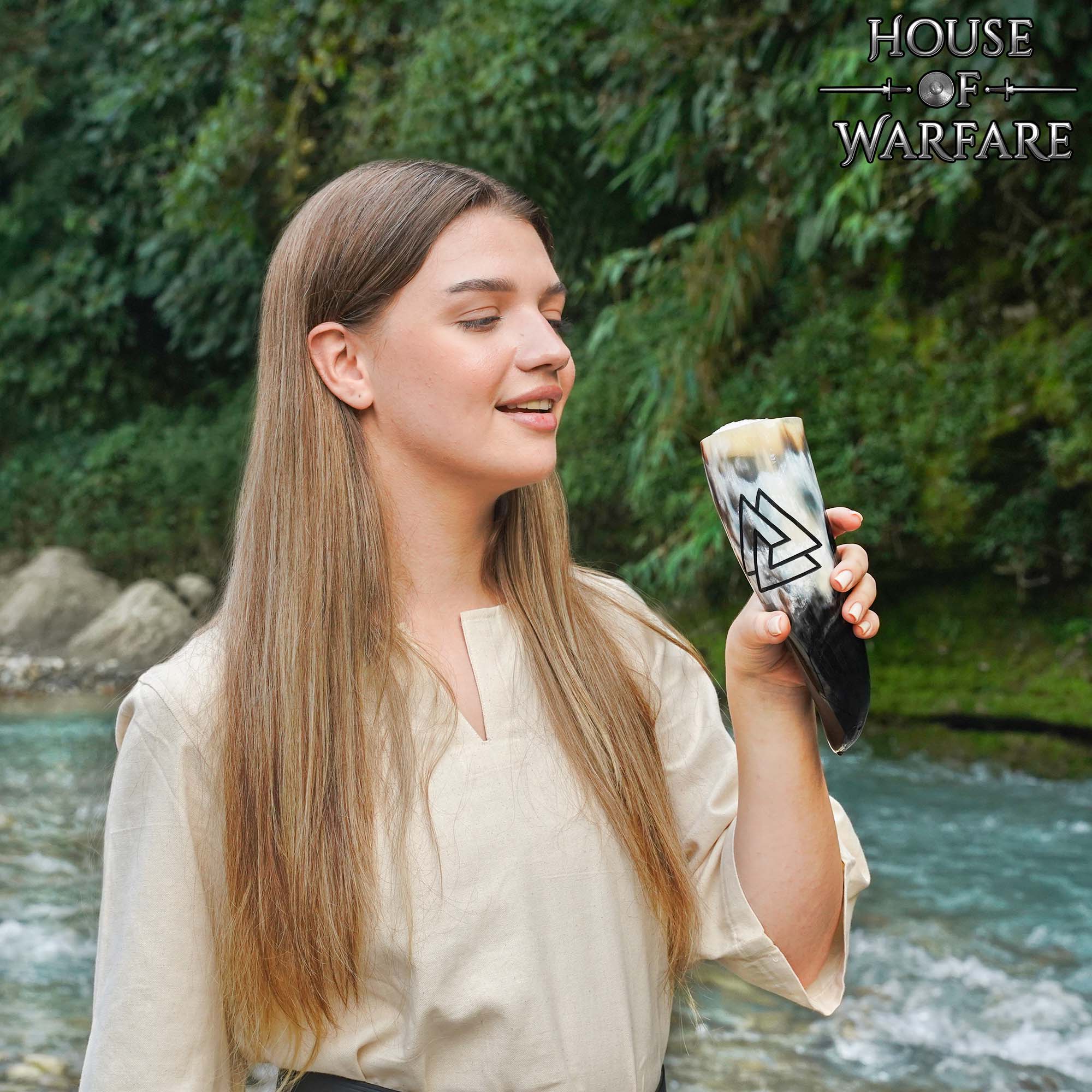 Imagen única de: Viking Valknut 300 Ml Cuerno para Beber Original