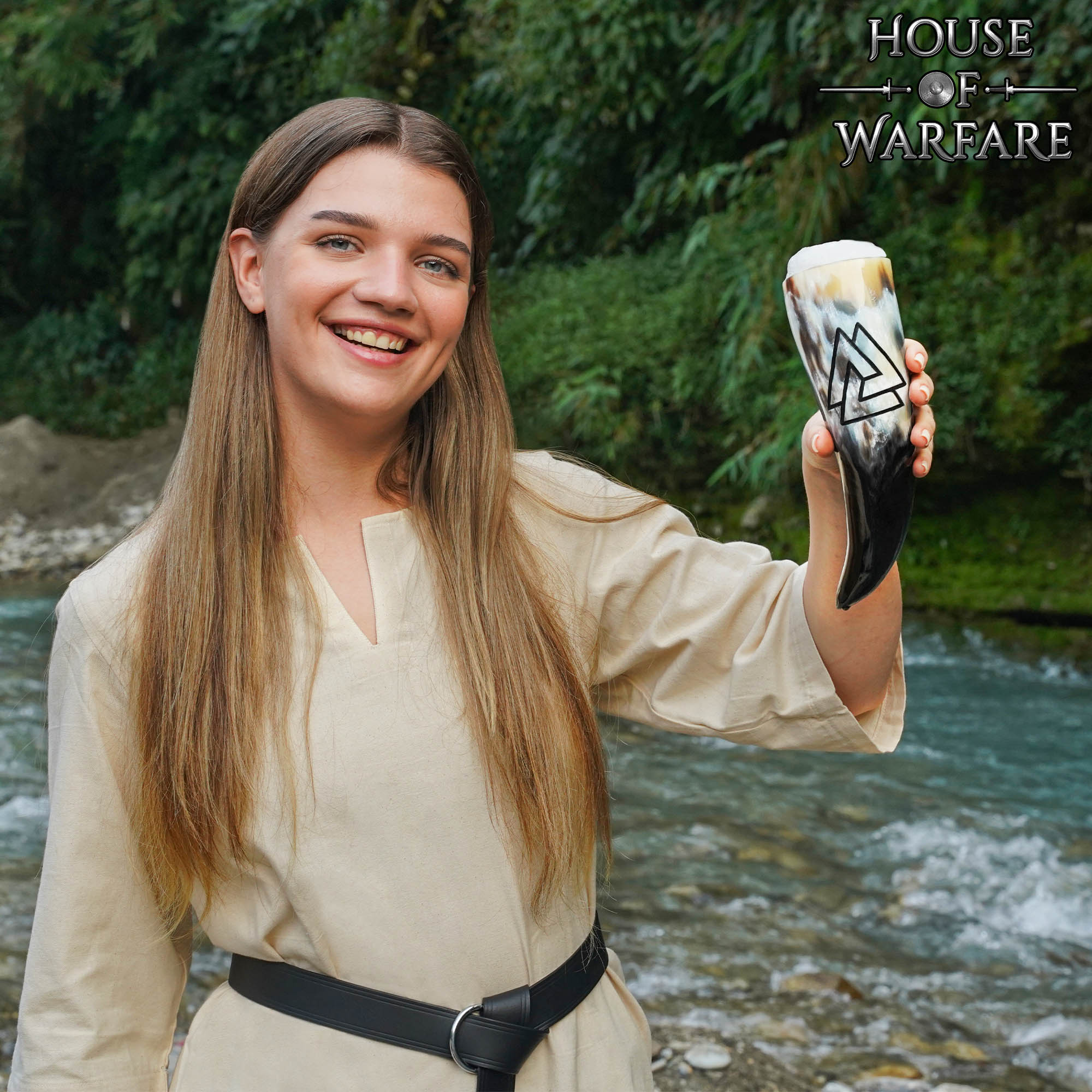 Imagen única de: Viking Valknut 300 Ml Cuerno para Beber Original