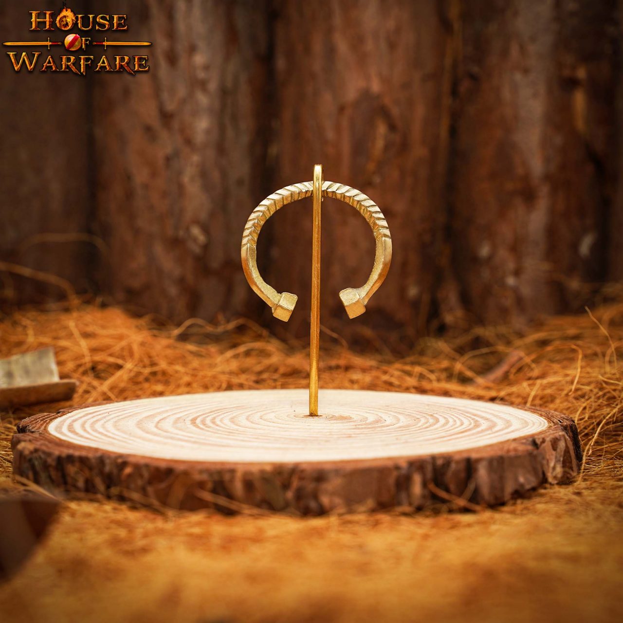 Imagen única de: Fíbula Penannular Medieval de Latón - Alfiler Pequeño de Capa para Broche de Traje Histórico y Vikingo