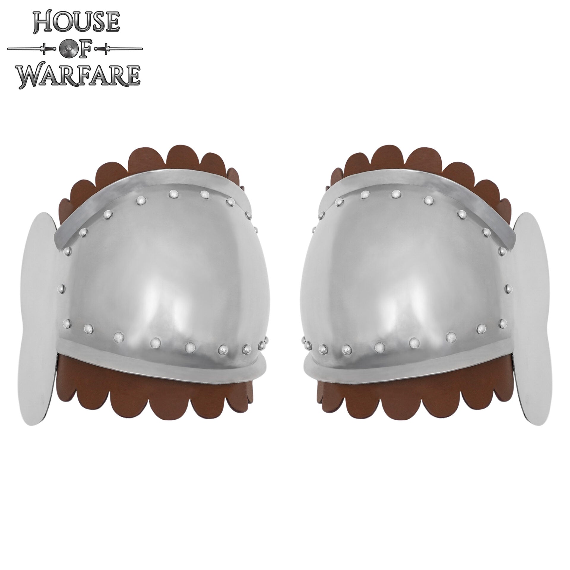 Imagen única de: Juego de Rodilleras Medievales de Acero Dulce