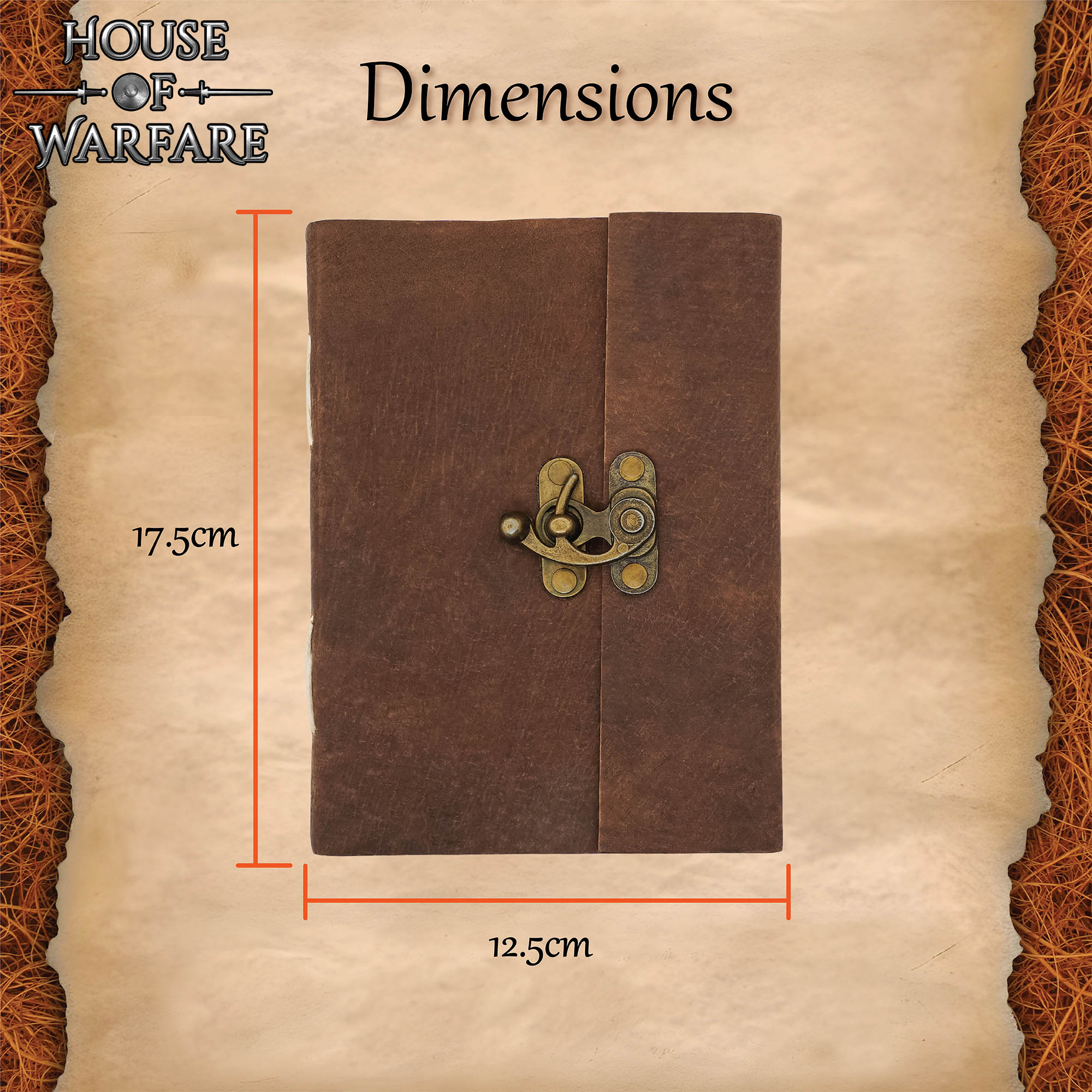 Imagen única de: Diario Medieval de Cuero con Cerradura Diario Artesanal de Cuero Auténtico