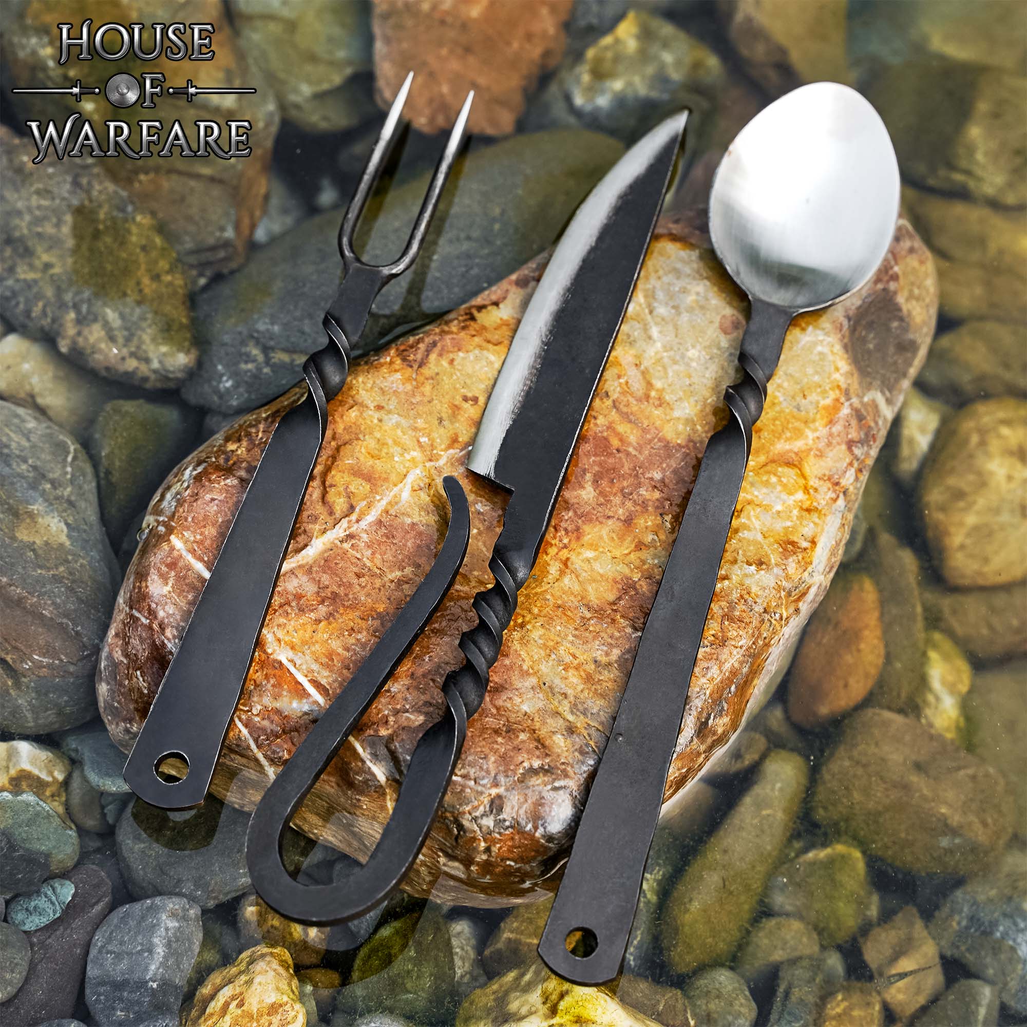 Imagen única de: Juego de Cubiertos para Banquetes Medievales Acero Inoxidable