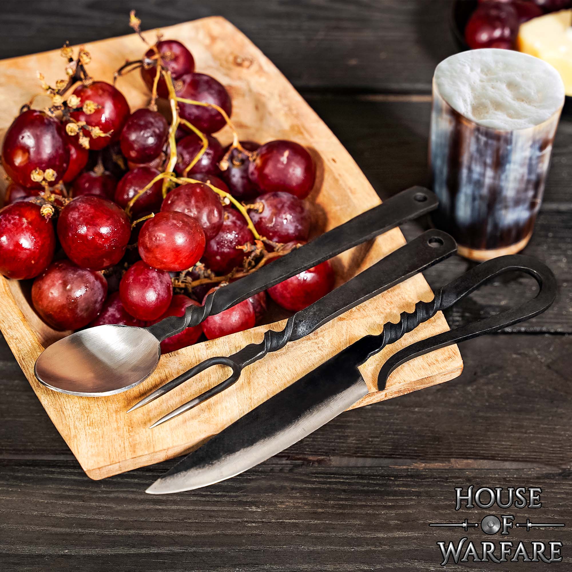 Imagen única de: Juego de Cubiertos para Banquetes Medievales Acero Inoxidable