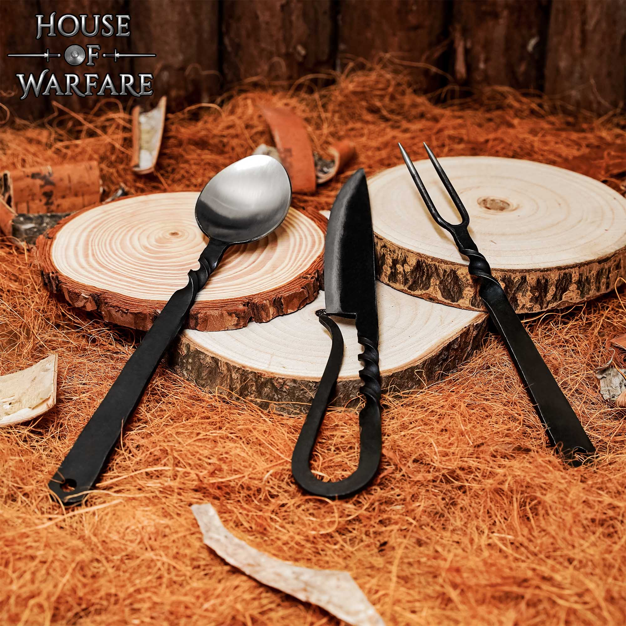 Imagen única de: Juego de Cubiertos para Banquetes Medievales Acero Inoxidable