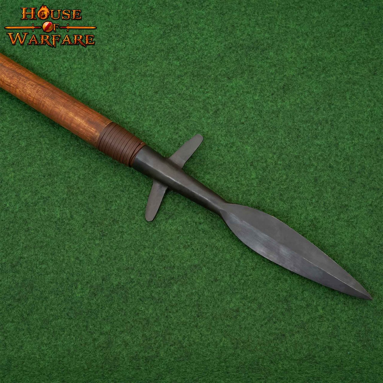 Imagen única de: Punta de Lanza Medieval Alada Forjada a Mano