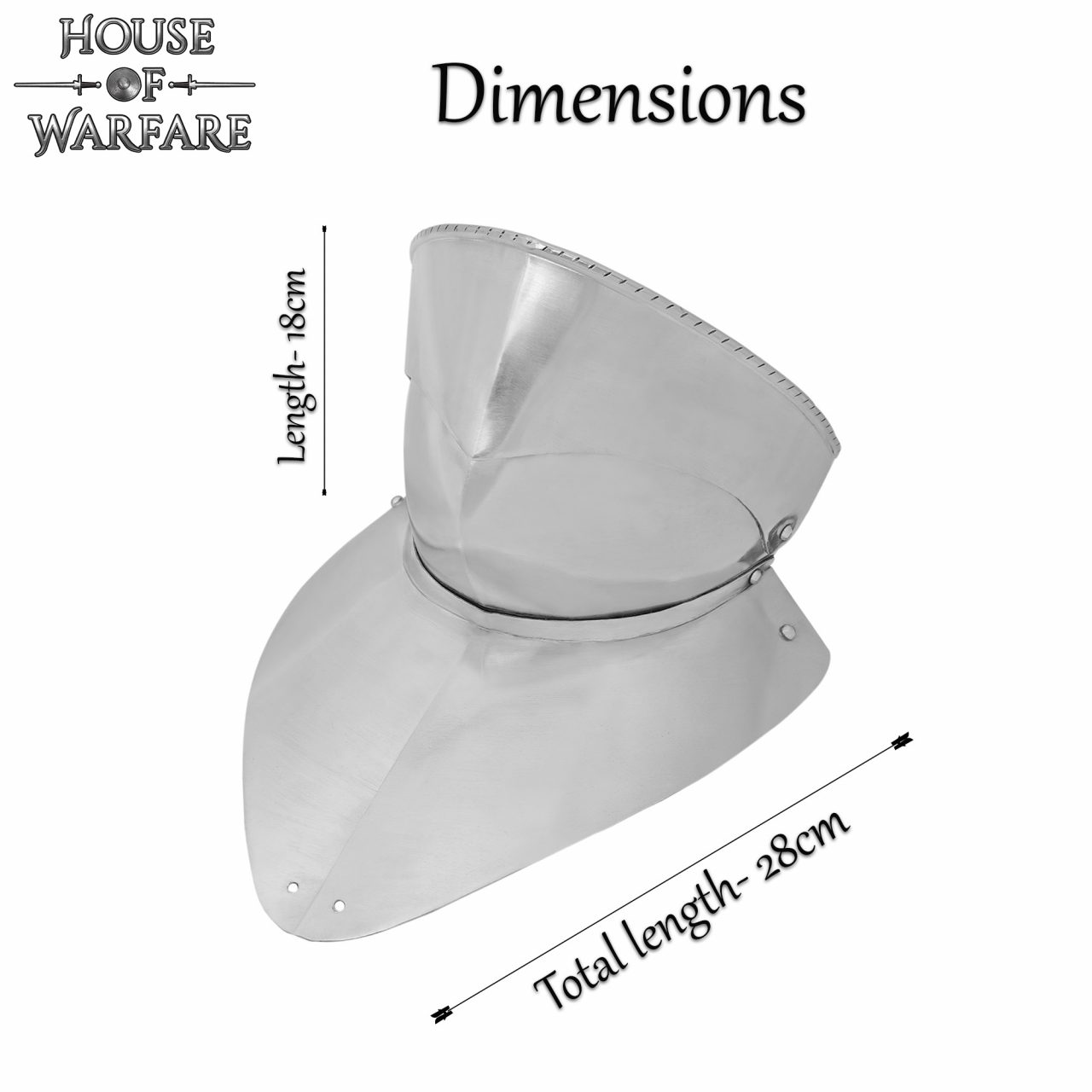 Imagen única de: Gorget de Acero del Siglo Xv con Bevor Pivotante