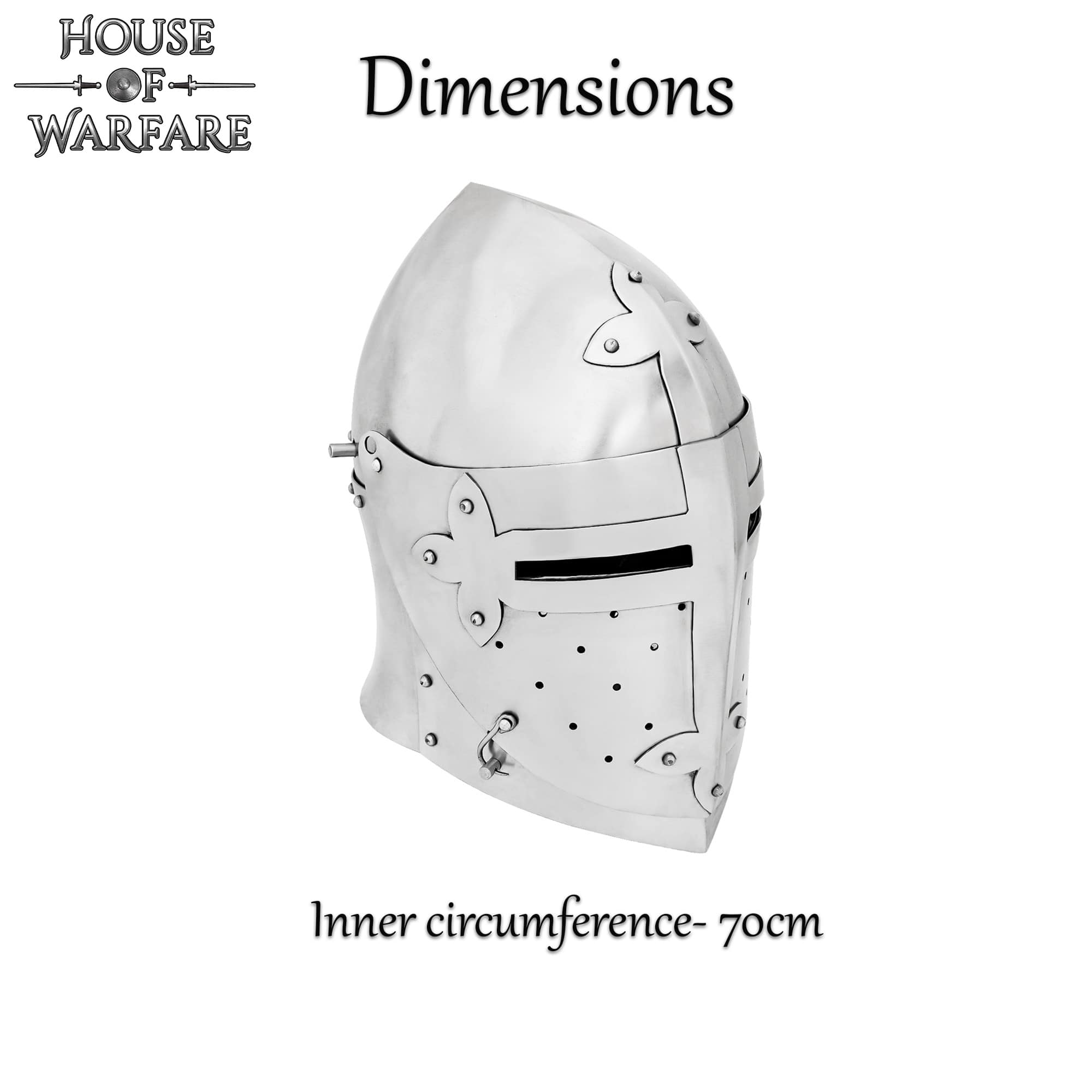 Imagen única de: Casco Medieval de Caballero Bascinet del Siglo Xiv Calibre 16