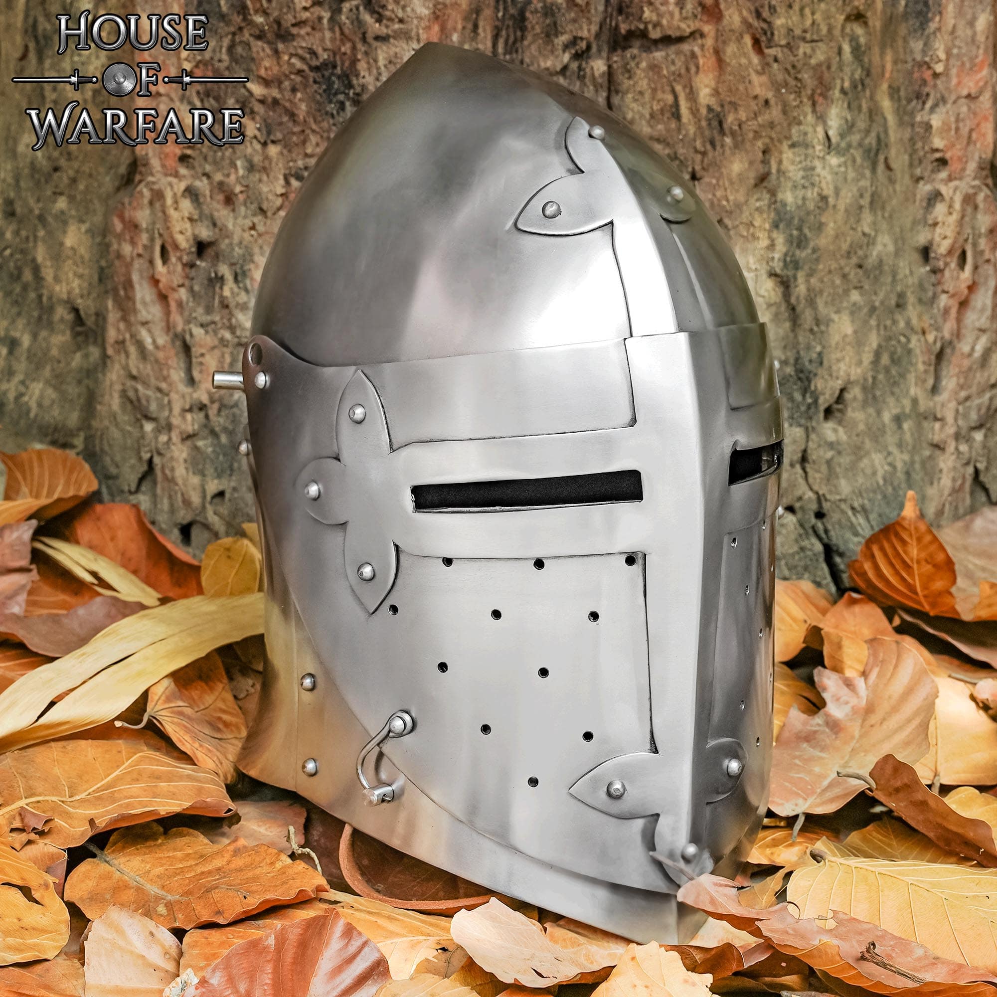 Imagen única de: Casco Medieval de Caballero Bascinet del Siglo Xiv Calibre 16