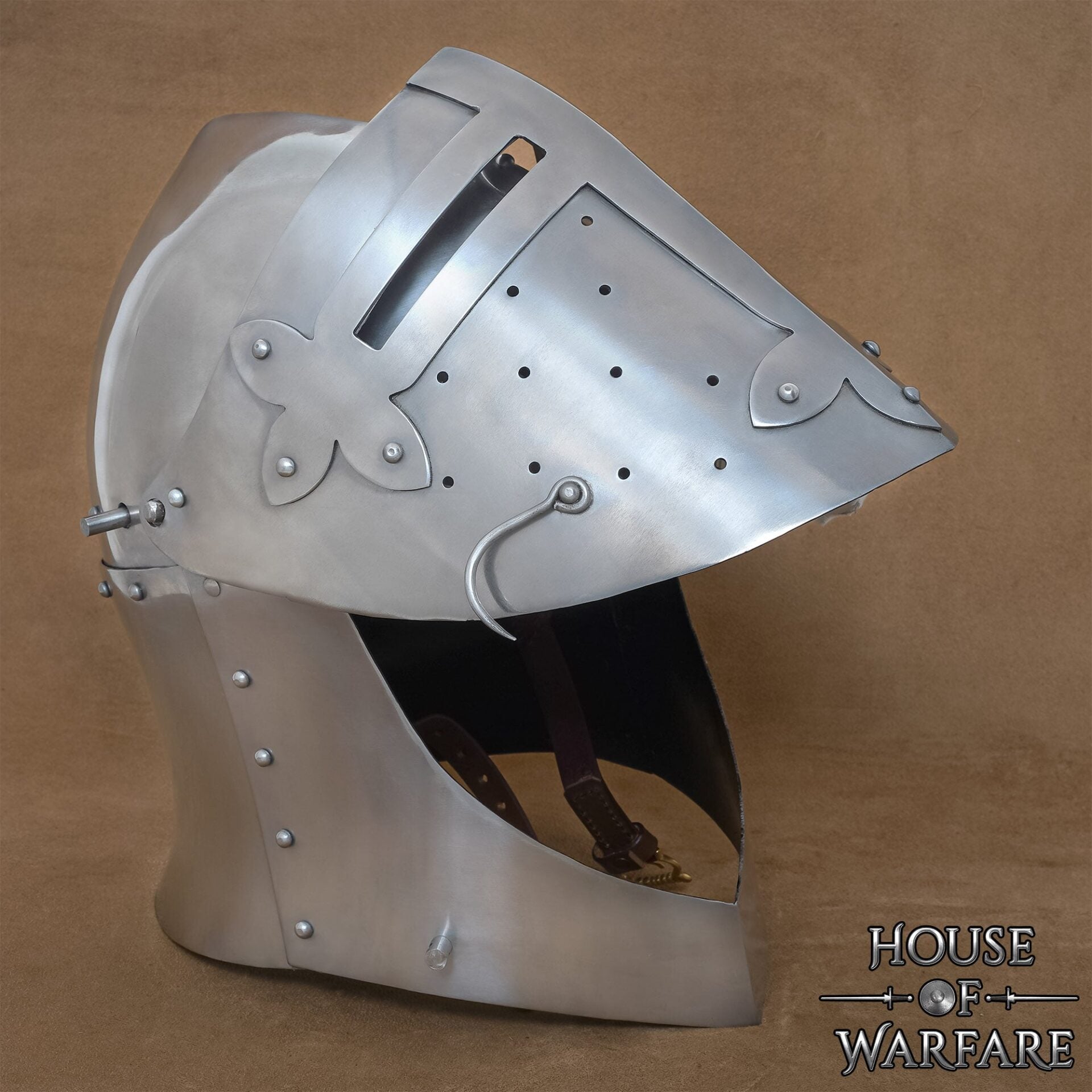 Imagen única de: Casco Medieval de Caballero Bascinet del Siglo Xiv Calibre 16